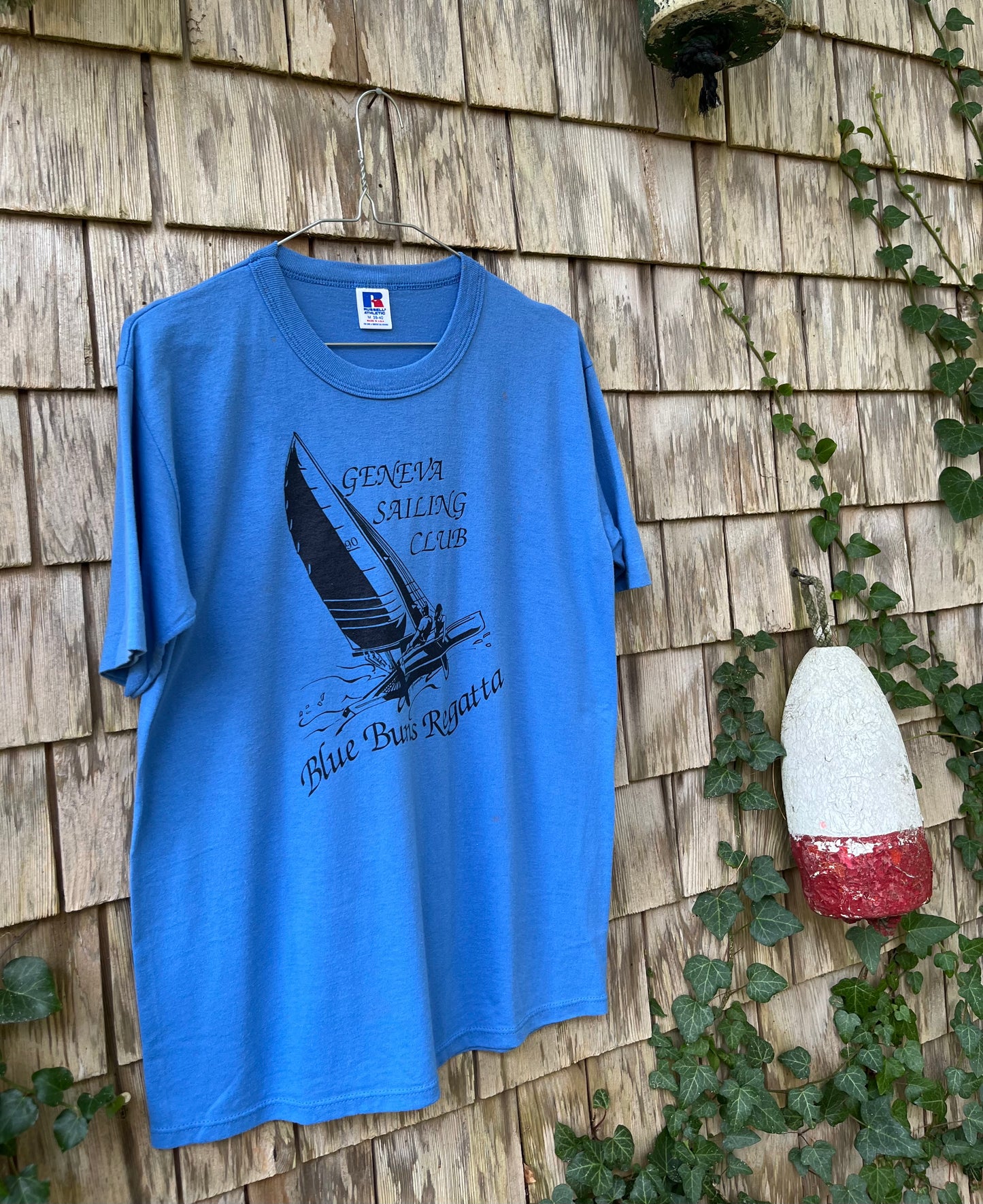 90s Geneva Sailing Club NY Blue Buns Regatta T-Shirt (M)