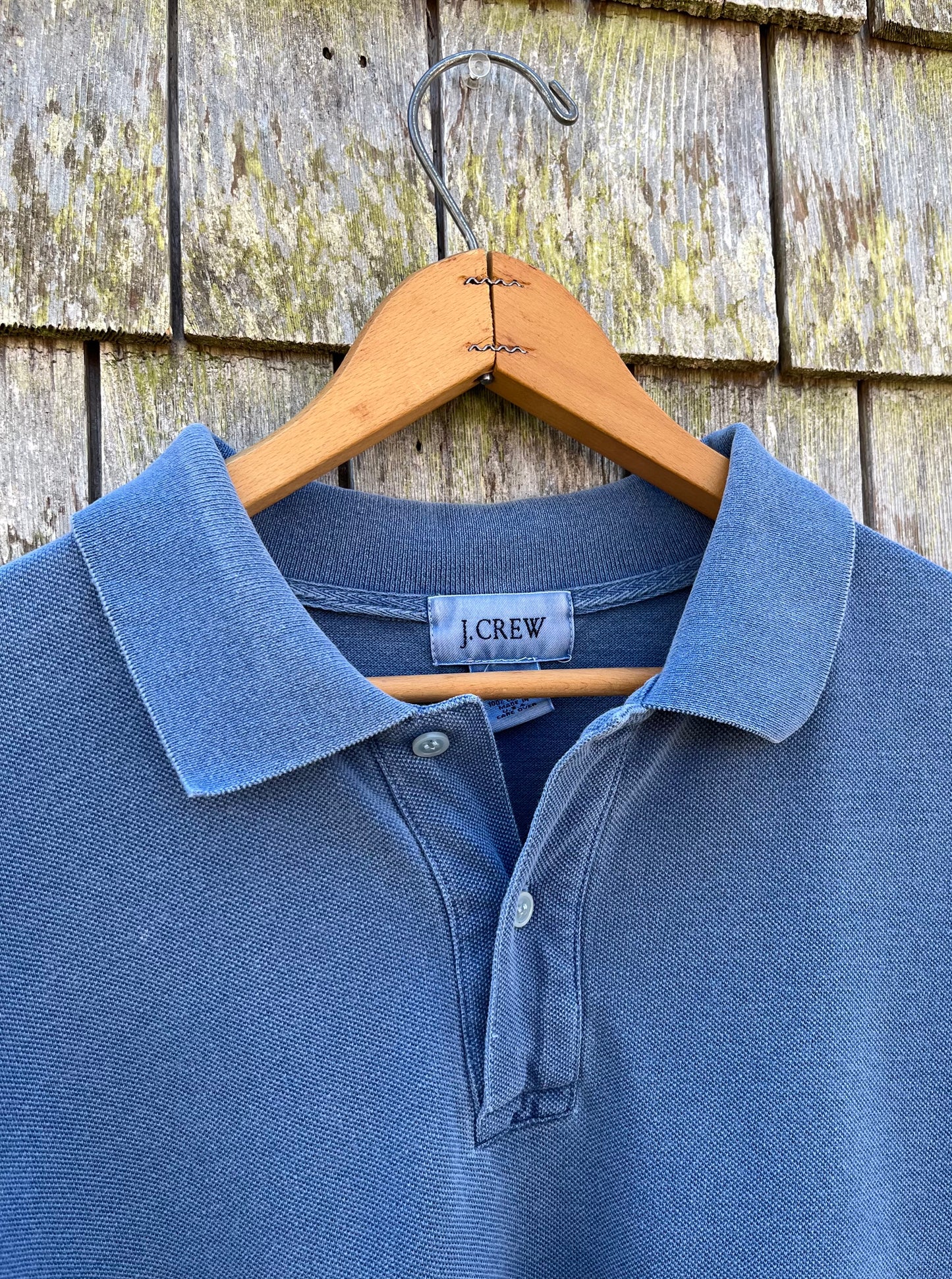 90s J.Crew Pique Cotton Pigment Dyed Polo Shirt (XXL)