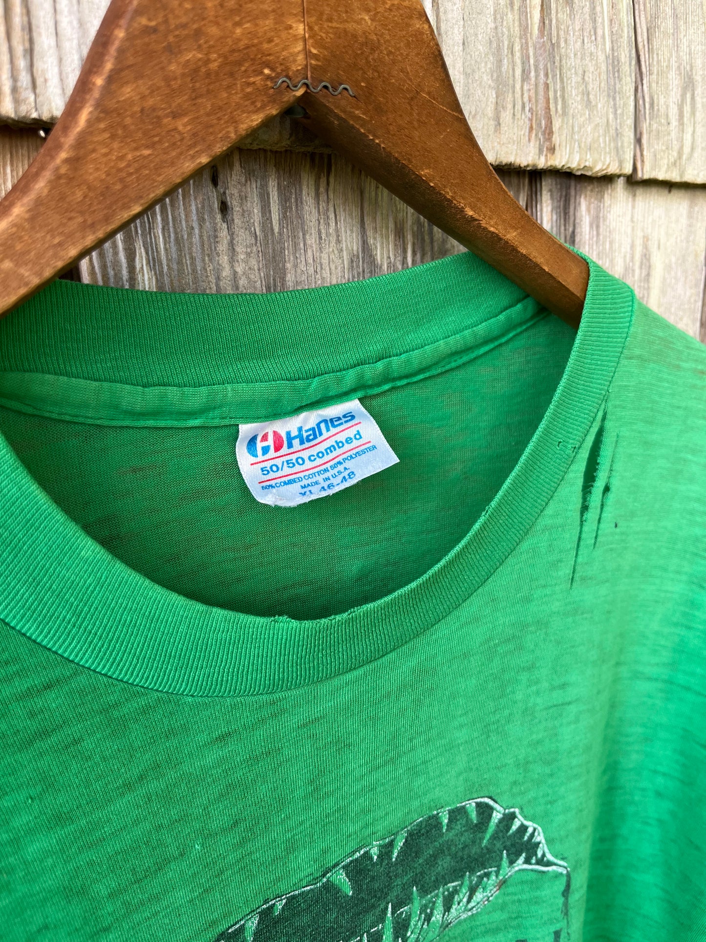 80s Lewis Bay Marina Hyannis Shark Fishing Tournament T-Shirt (M/L)