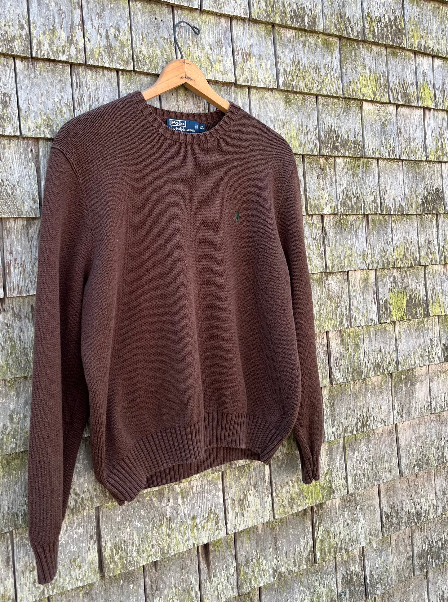 90s Polo Ralph Lauren Crewneck Cotton Knit Sweater (L/XL)