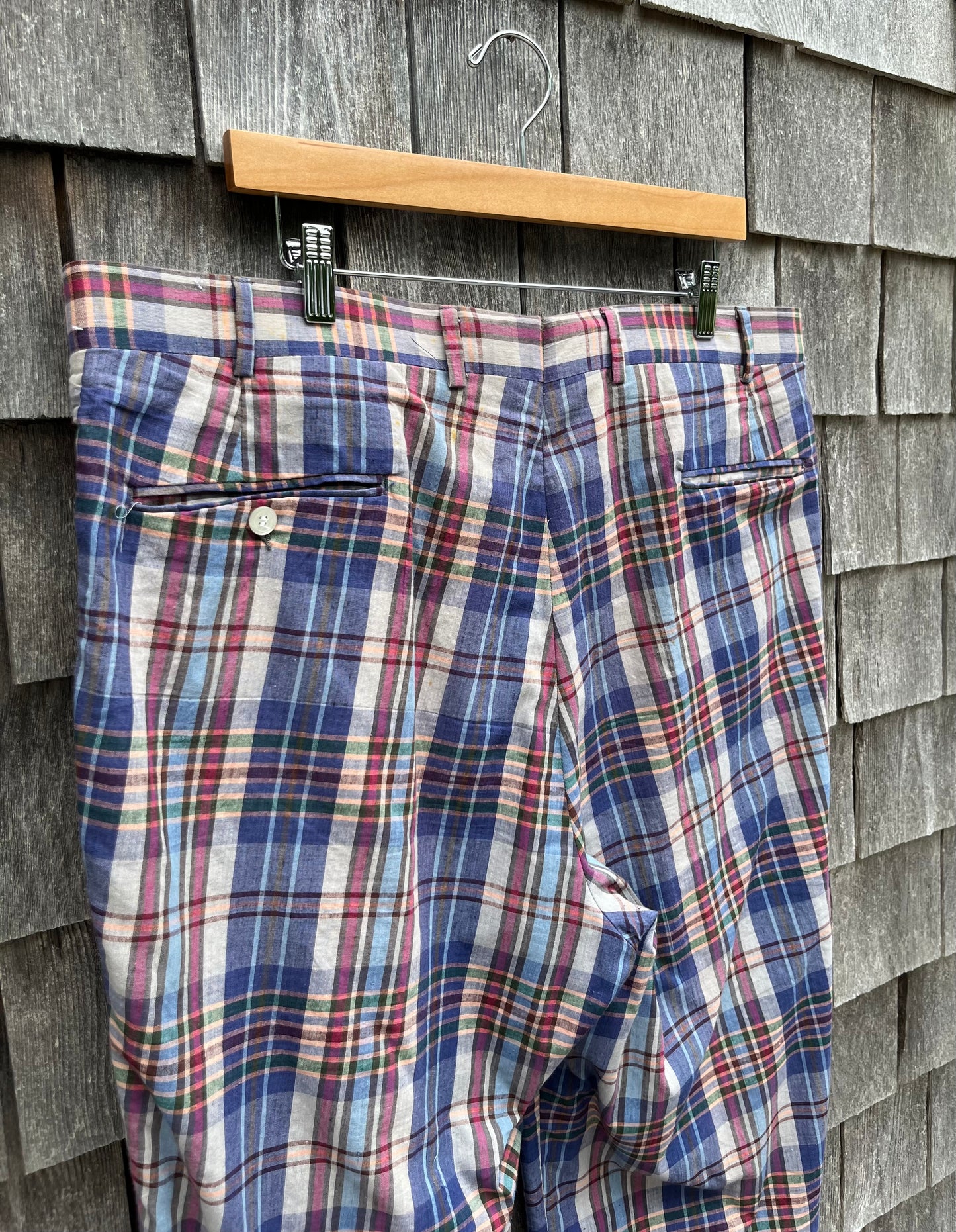 80s Brooks Brothers Madras Plaid Pants (38/29")