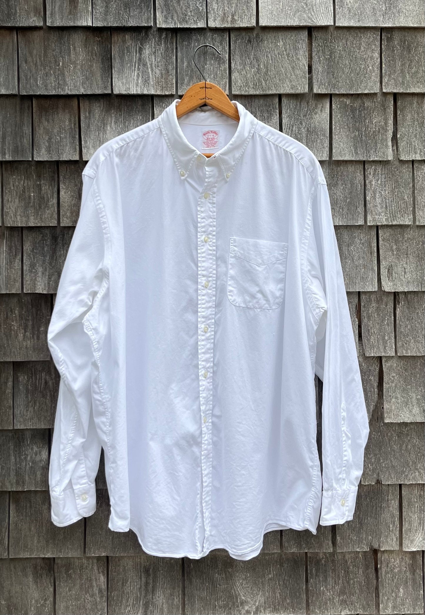 90s Brooks Brothers Makers Pinpoint Oxford Button Down Shirt (17.5-5)