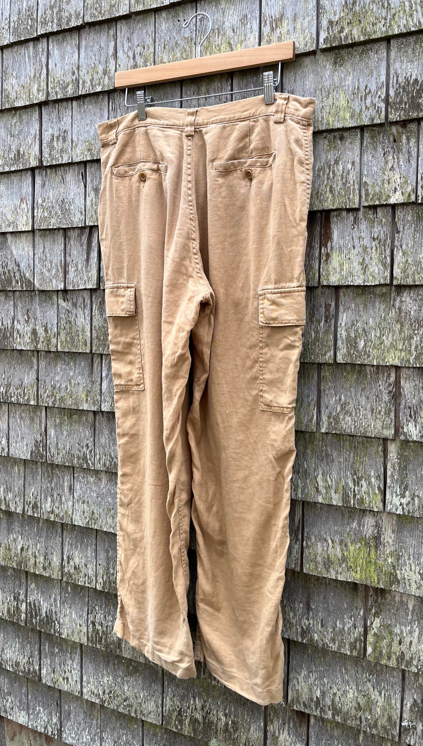 00s J.Crew Linen Cargo Pants (32/30")
