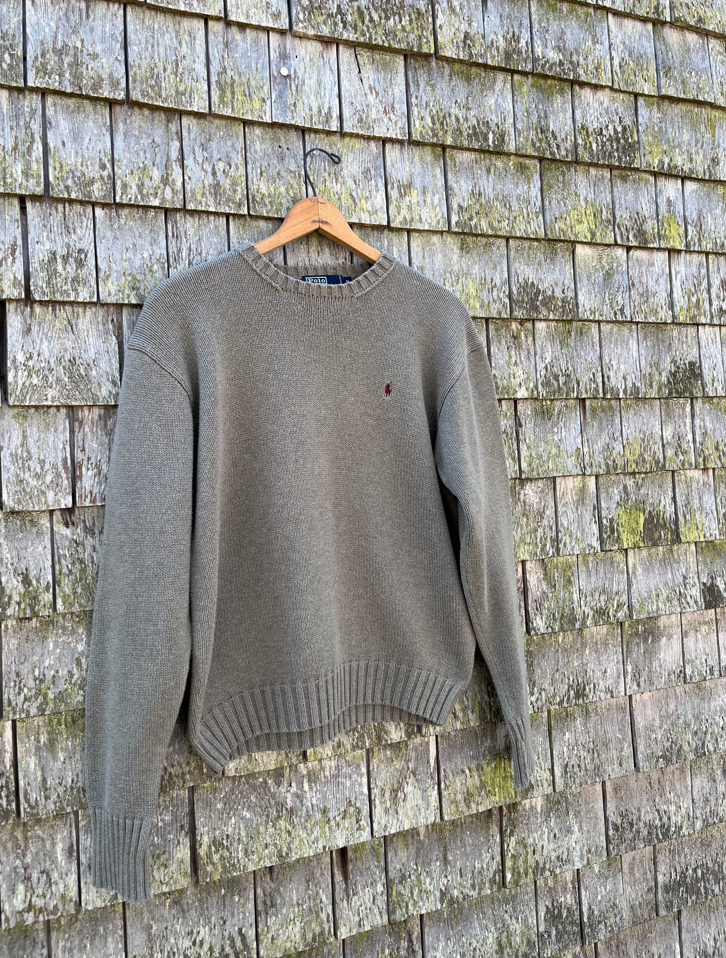 90s Polo Ralph Lauren Crewneck Cotton Knit Sweater (M/L)
