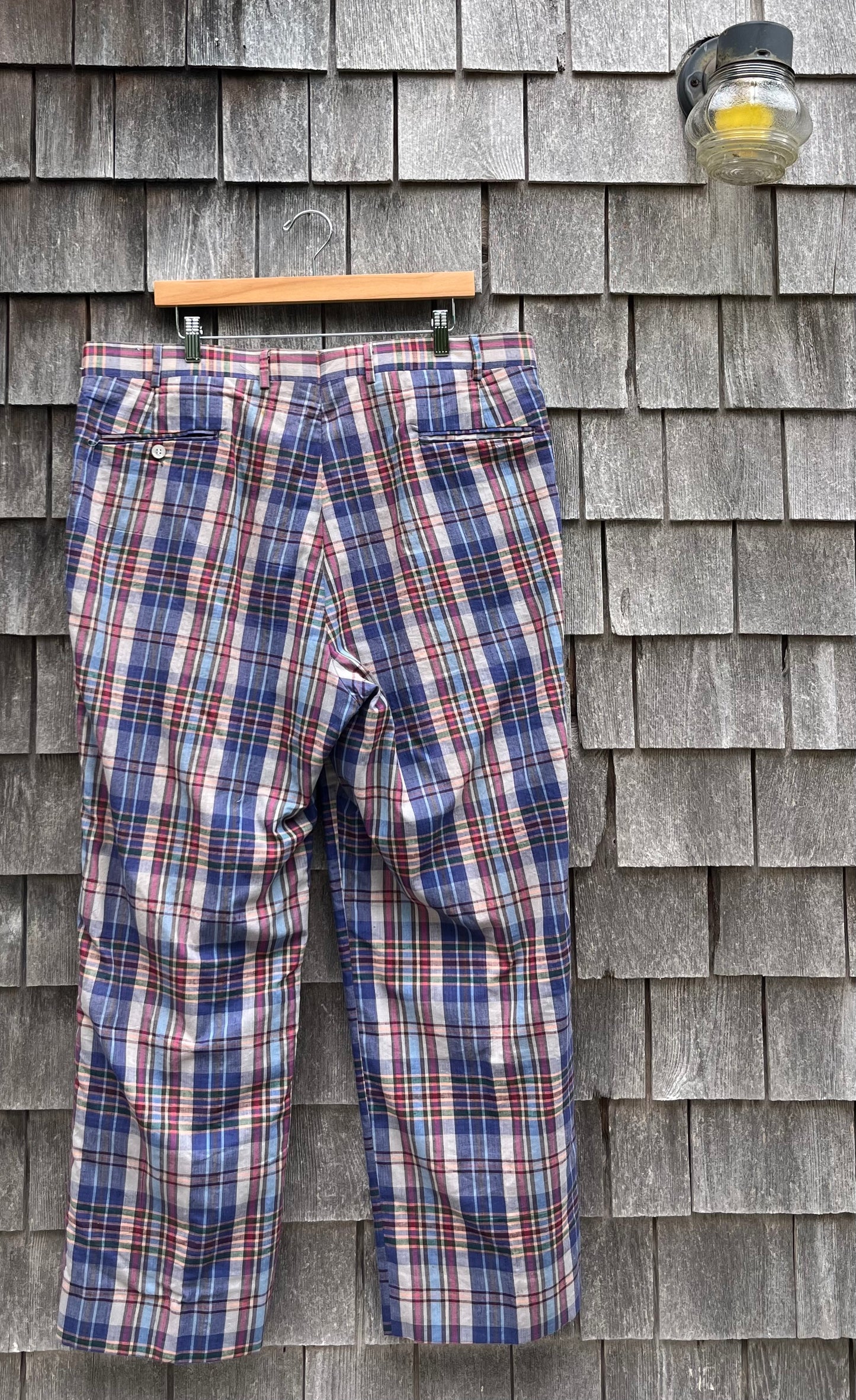 80s Brooks Brothers Madras Plaid Pants (38/29")