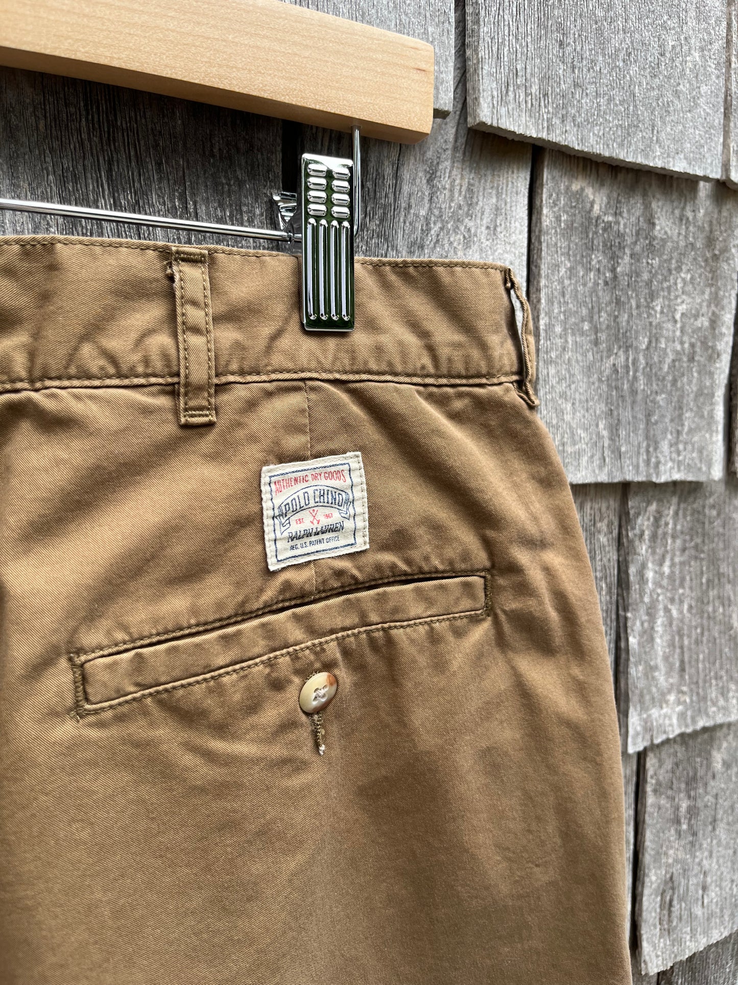 90s Polo Ralph Lauren Pleated Front Cotton Shorts (34/5”)