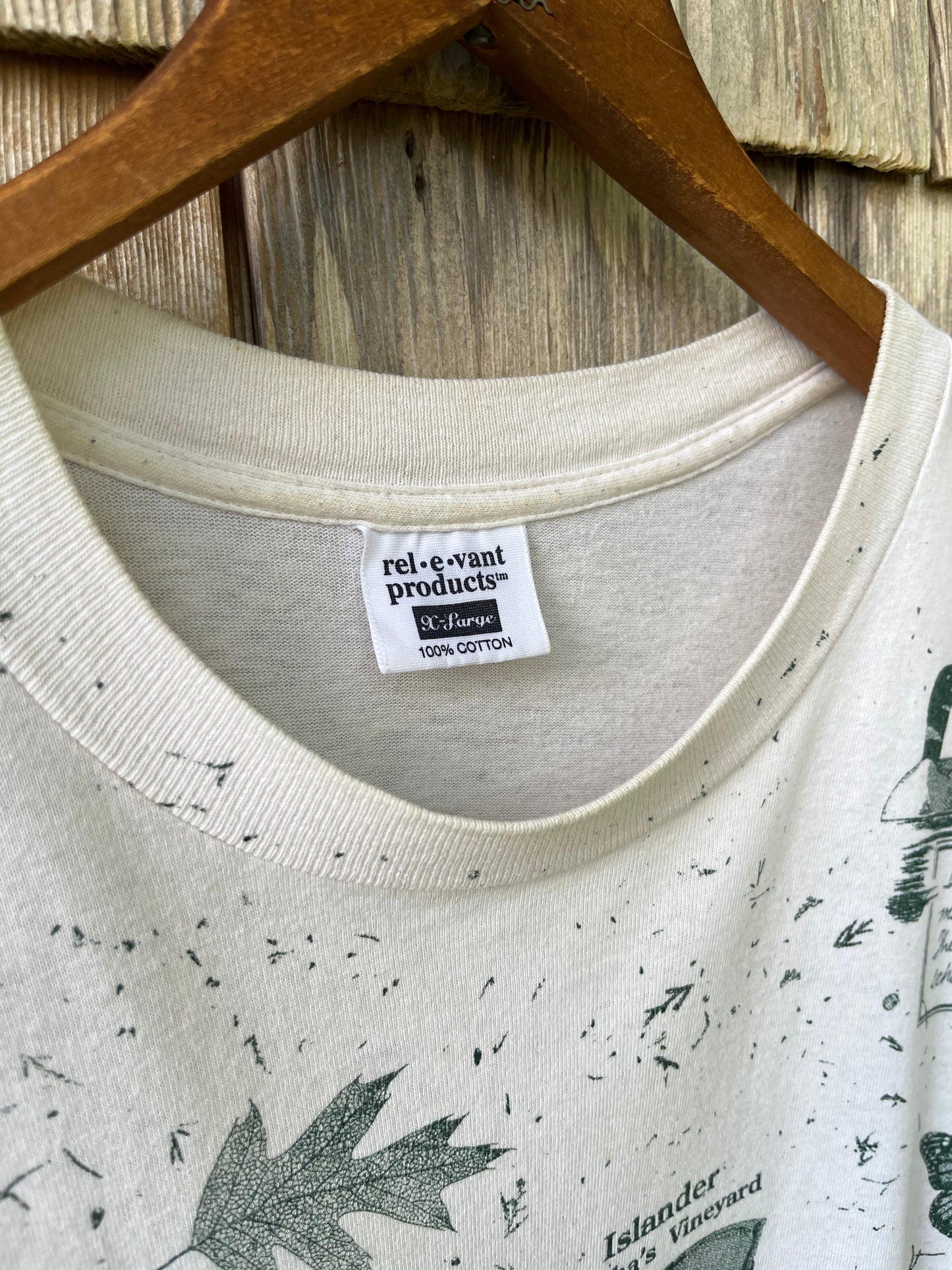 90s Rel-E-Vant Products Martha’s Vineyard Islander All Over Print T-Shirt (XL)