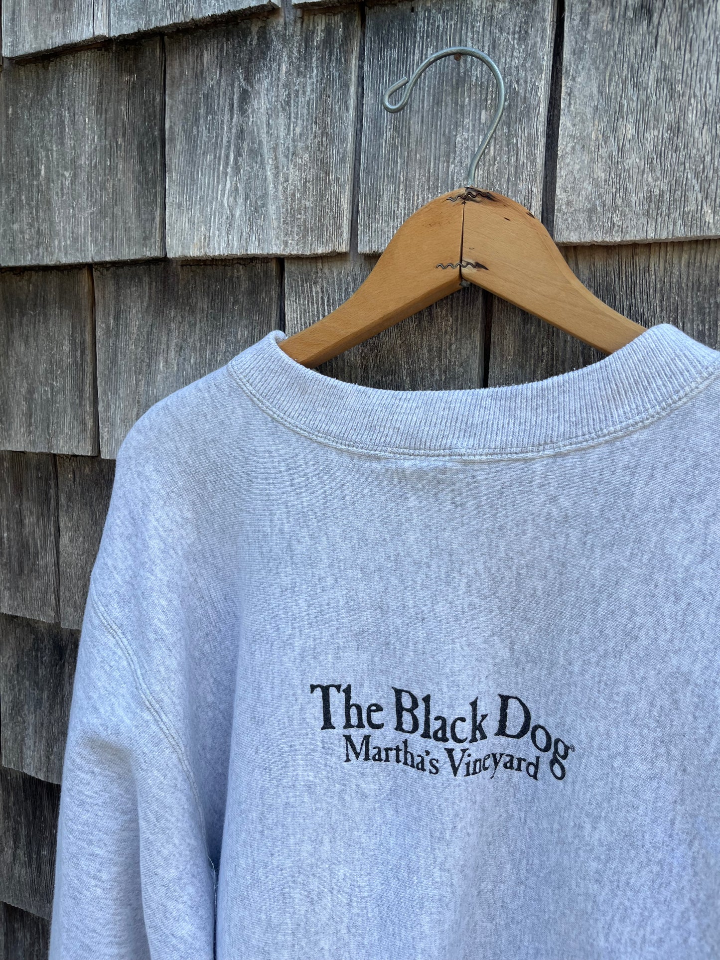90s The Black Dog Martha’s Vineyard Kellsport Reverse Weave Sweatshirt (XL/XXL)