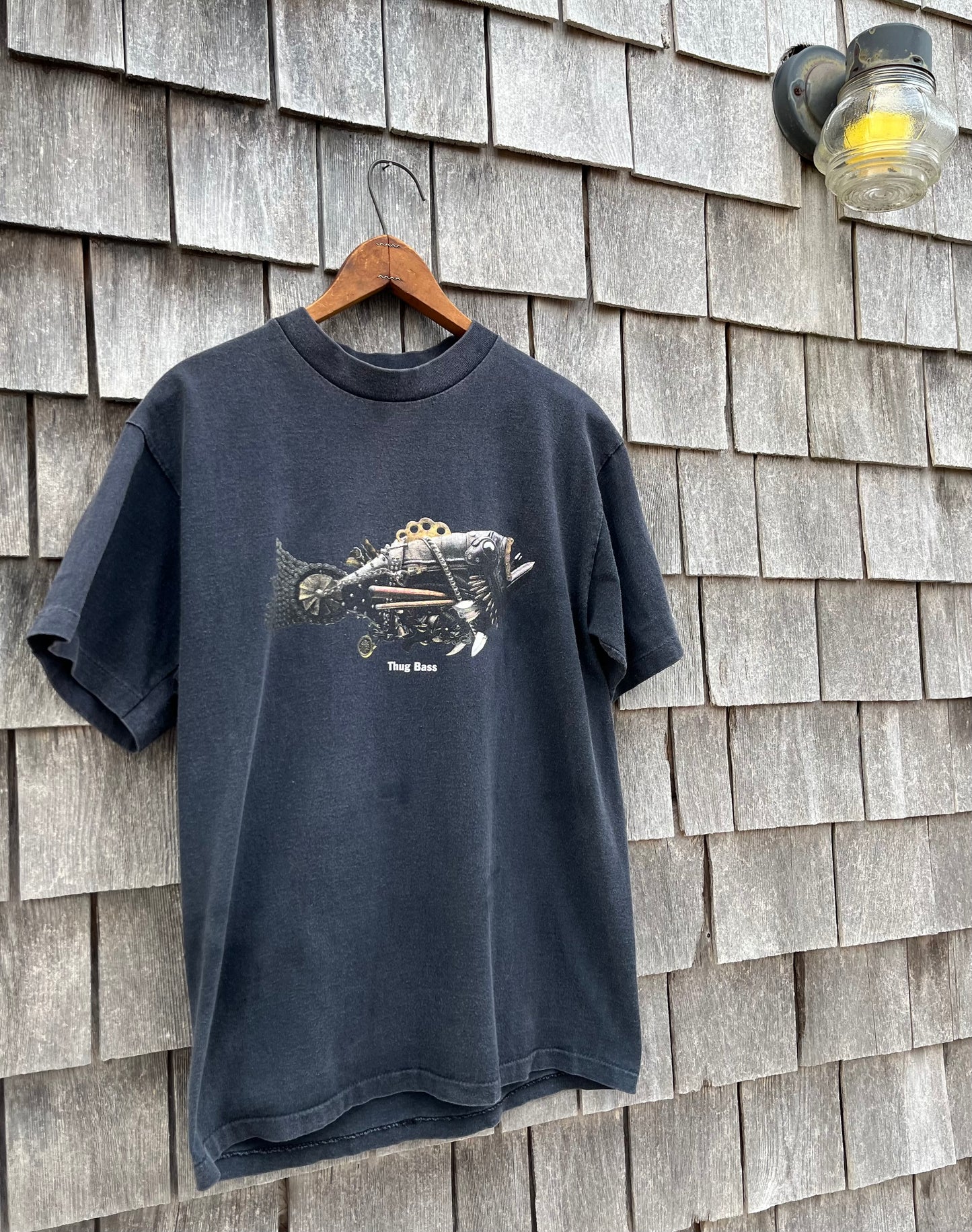 90s SpiderWire Fishing Line Thug Bass T-Shirt (M)