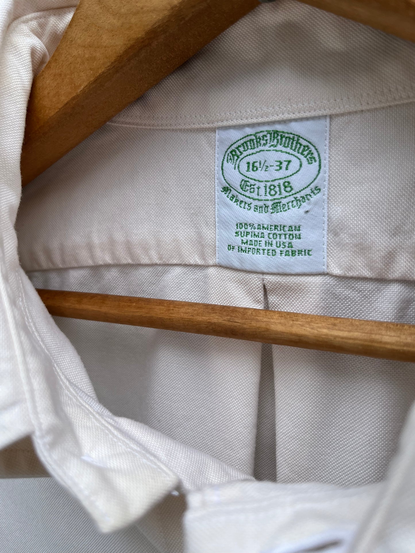 90s Brooks Brothers Makers Oxford Cloth Button Down Shirt (16.5-7)