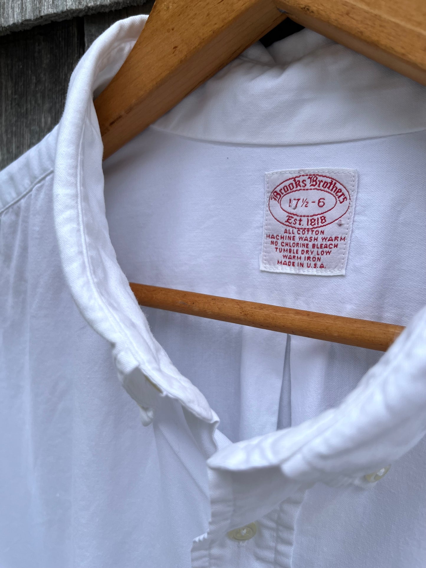 90s Brooks Brothers Makers Pinpoint Oxford Button Down Shirt (17.5-5)