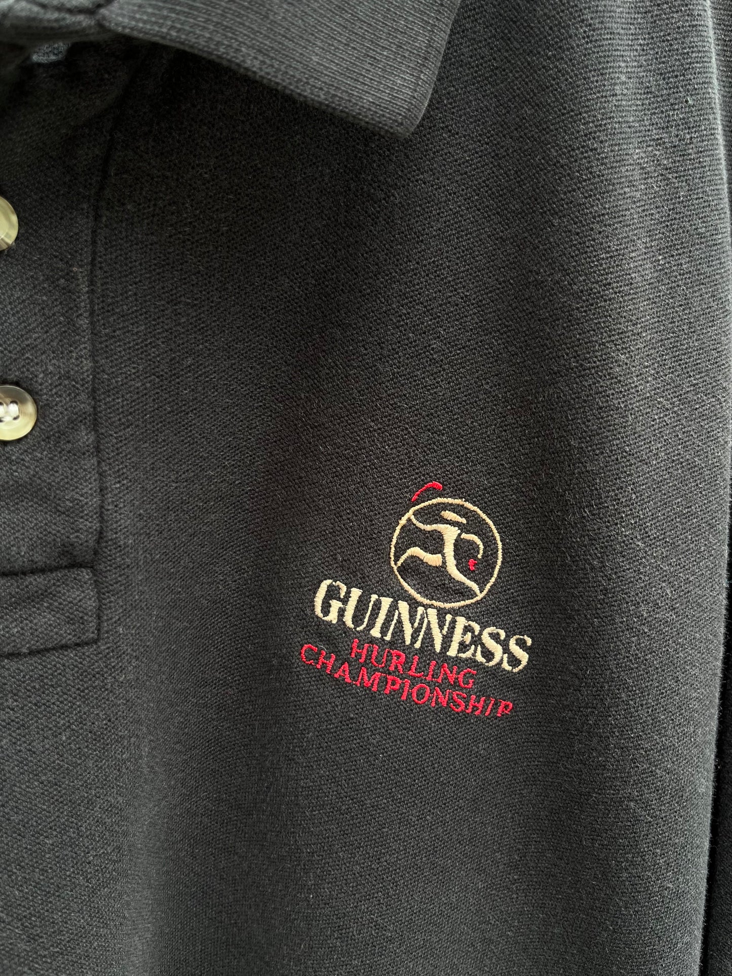 90s Guinness Irish Hurling Championships Polo Shirt (XL)