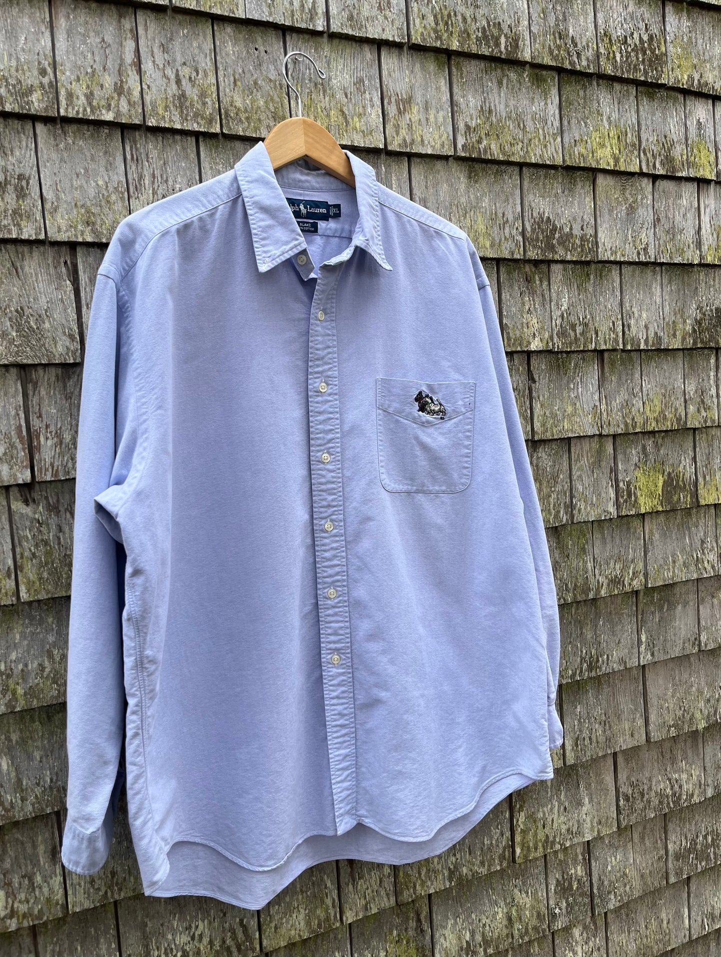 90s Polo Ralph Lauren Terriers Oxford Cloth Button Down Shirt (XL/XXL)