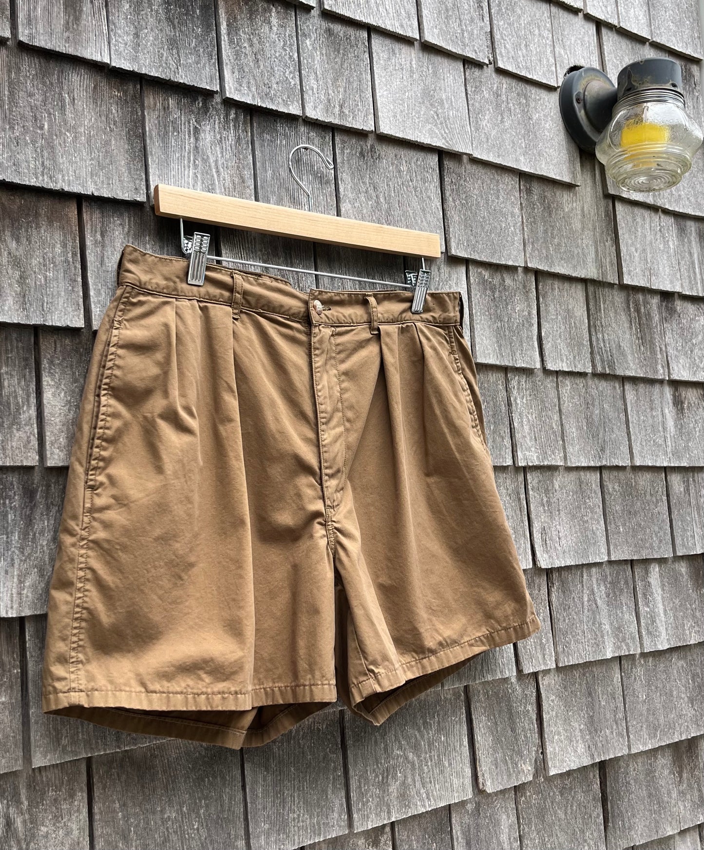 90s Polo Ralph Lauren Pleated Front Cotton Shorts (34/5”)
