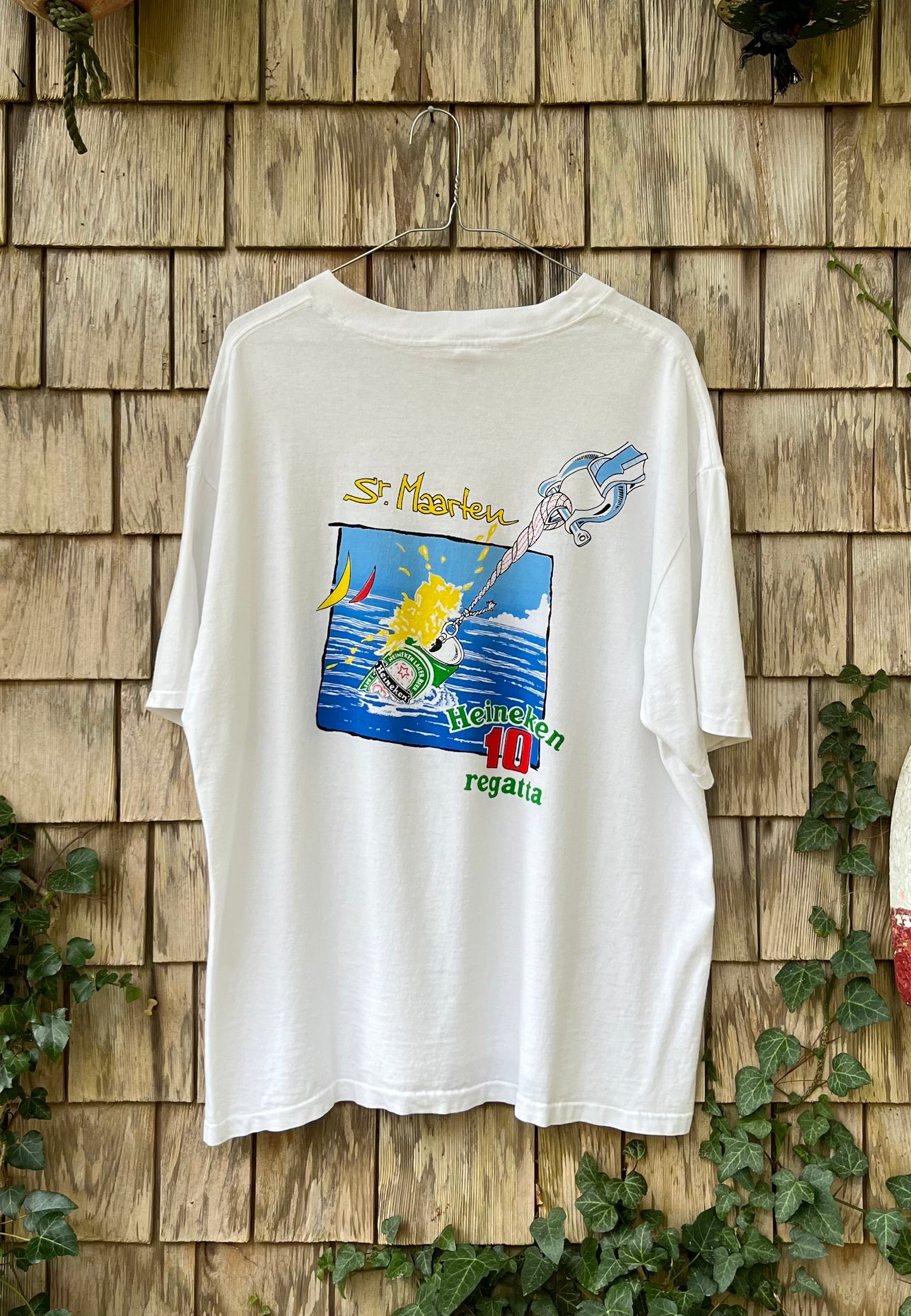 80s St. Maarten Heineken 10 Regatta T-Shirt (L/XL)