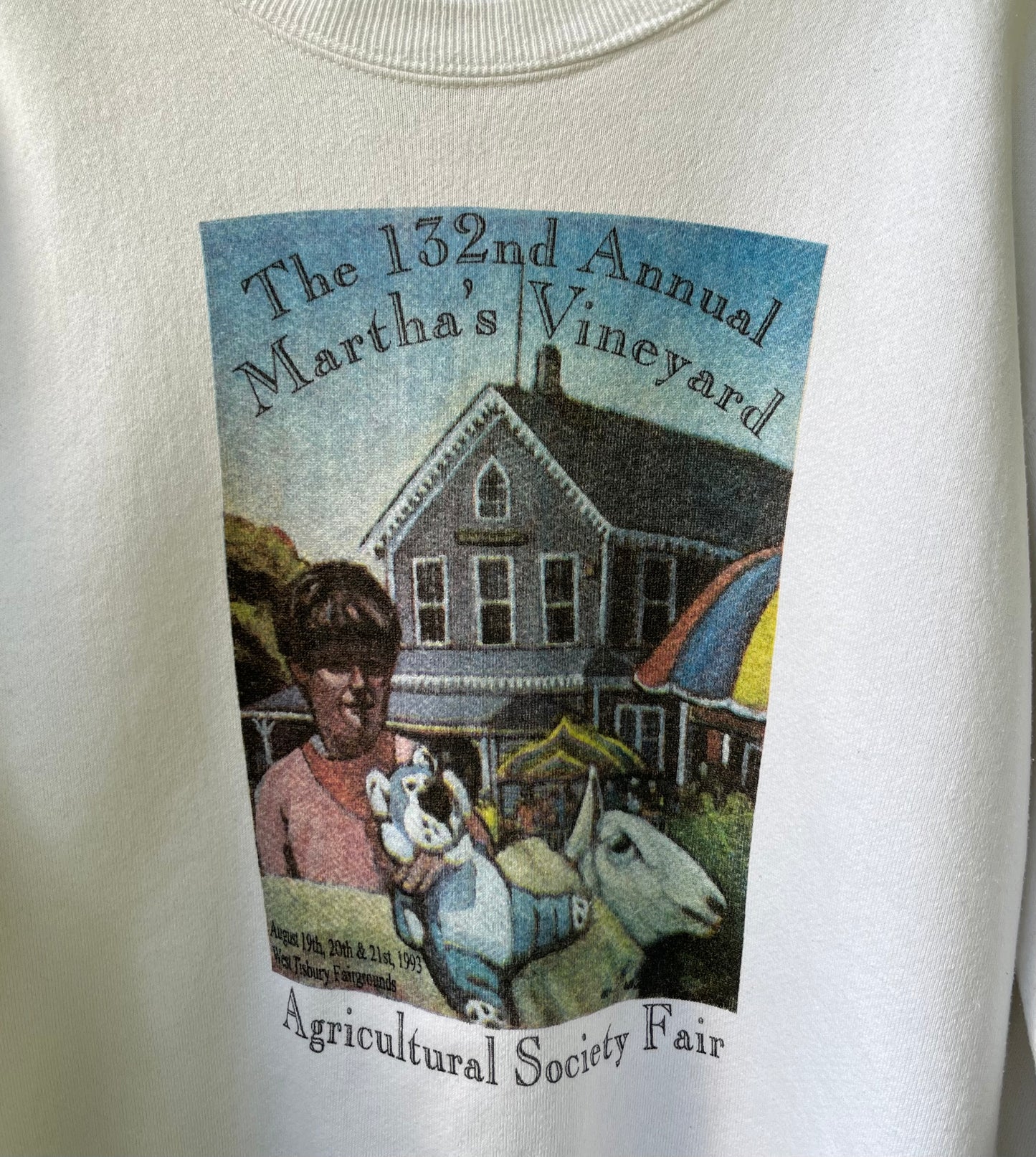 90s Martha’s Vineyard Agricultural Fair Crewneck Sweatshirt (L)