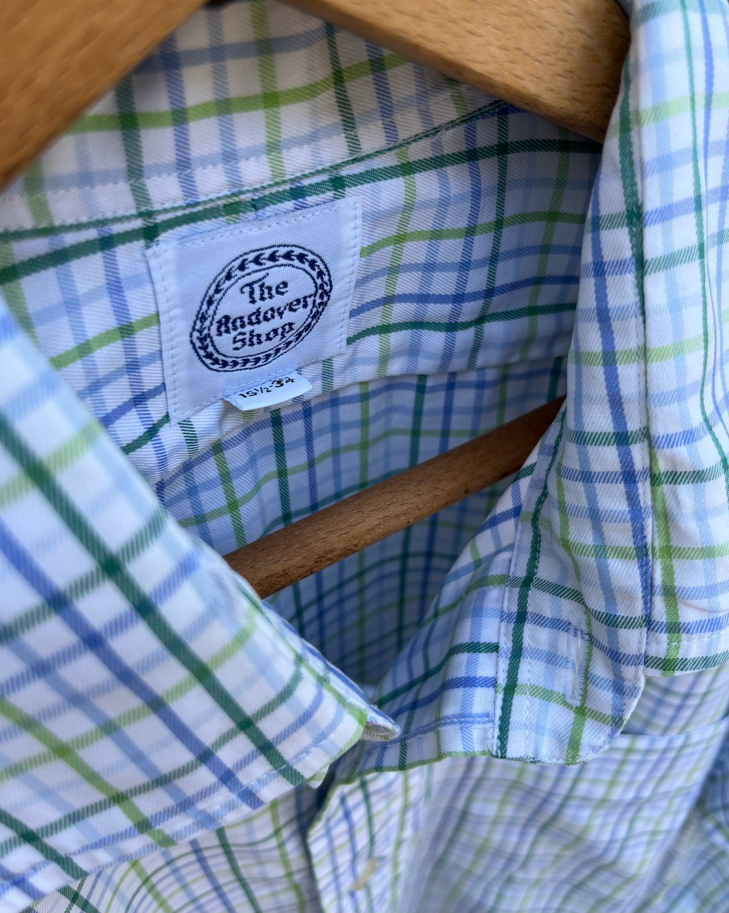 90s The Andover Shop Cotton Tattersall Button Front Shirt (15.5-4)