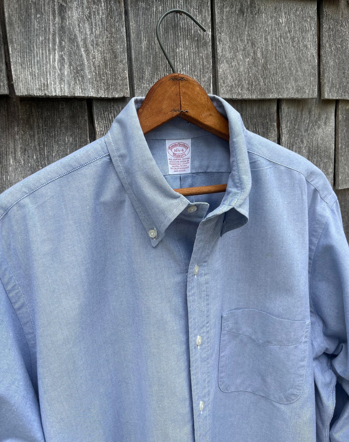 90s Brooks Brothers Makers Oxford Cloth Button Down Shirt (16.5-6)