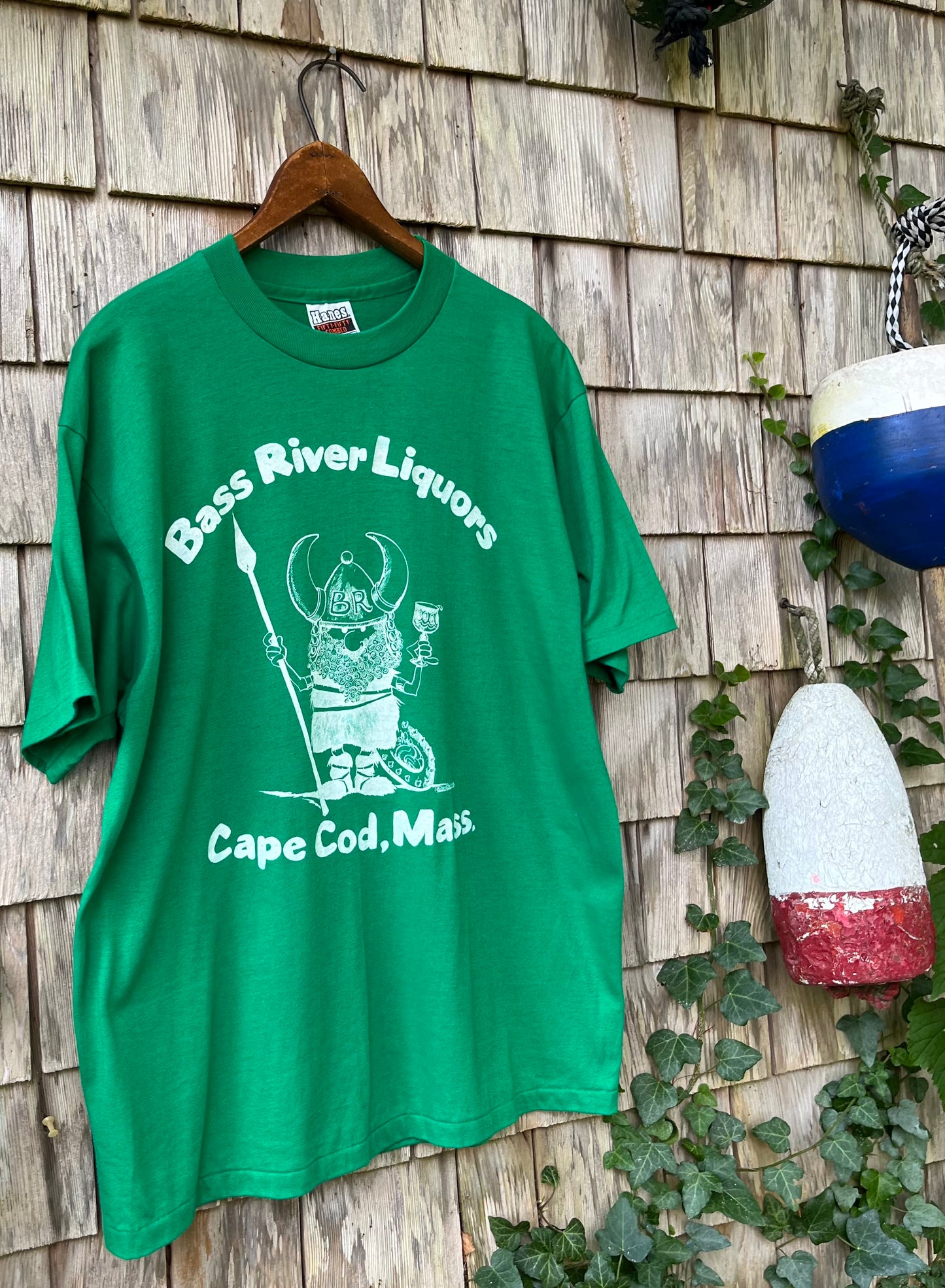 80s Bass River Liquors Yarmouth T-Shirt (L)