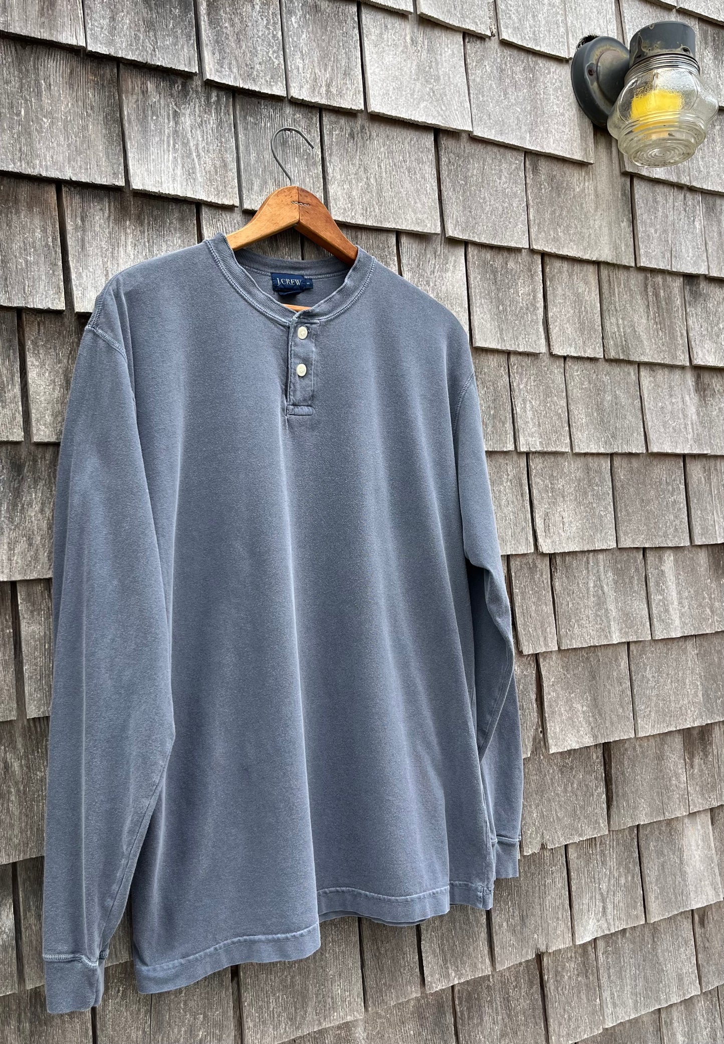 90s J. Crew Cotton Henley Shirt (M/L)