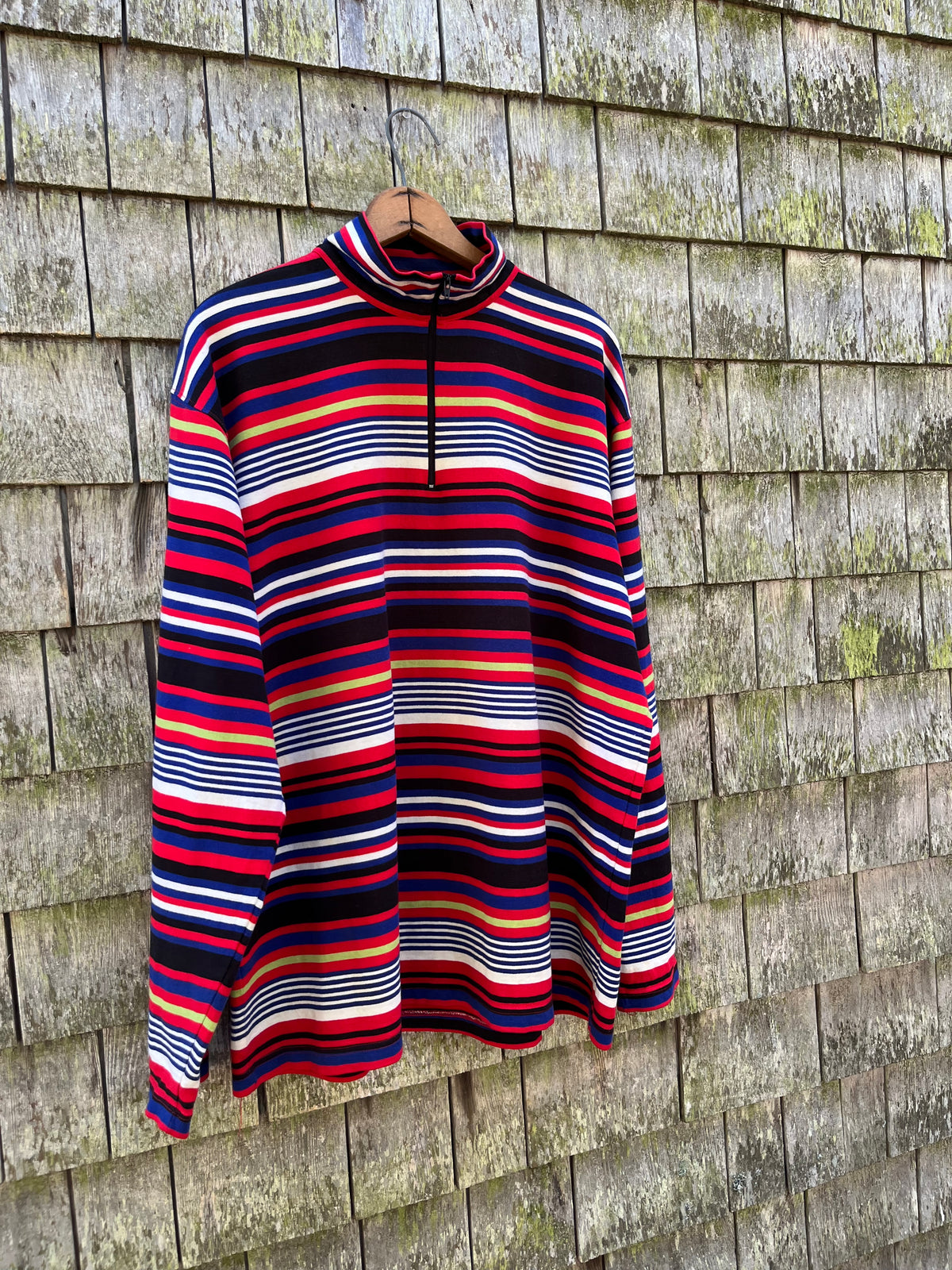 90s J.Crew Cotton Quarter Zip Pullover Shirt (XL)