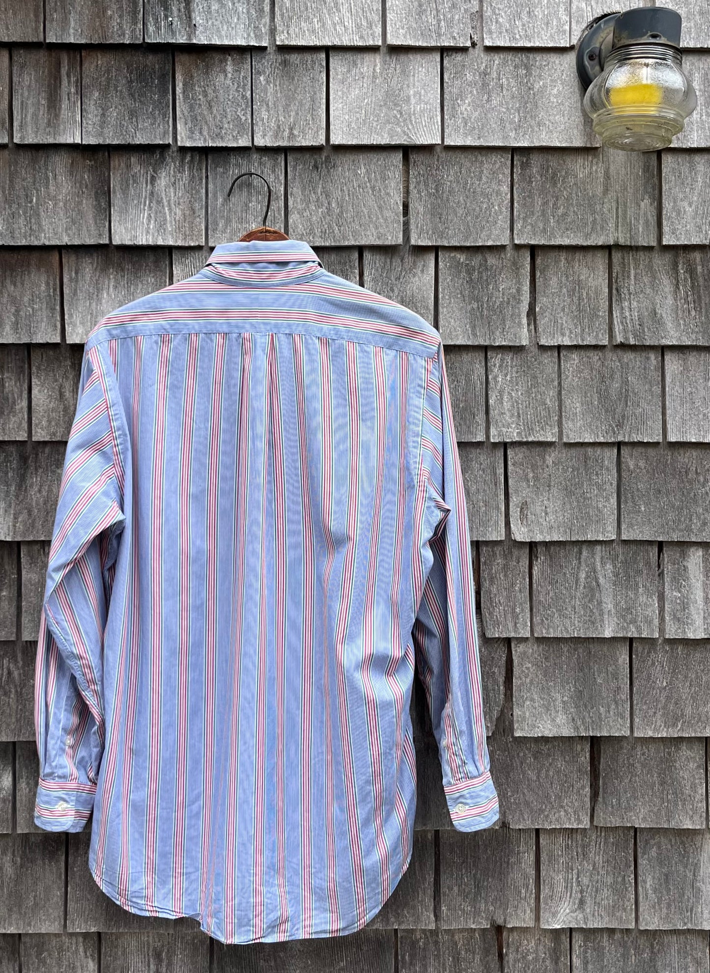 90s Paul Fredrick Stripe Cotton Broadcloth Button Down Shirt (15.5-4)