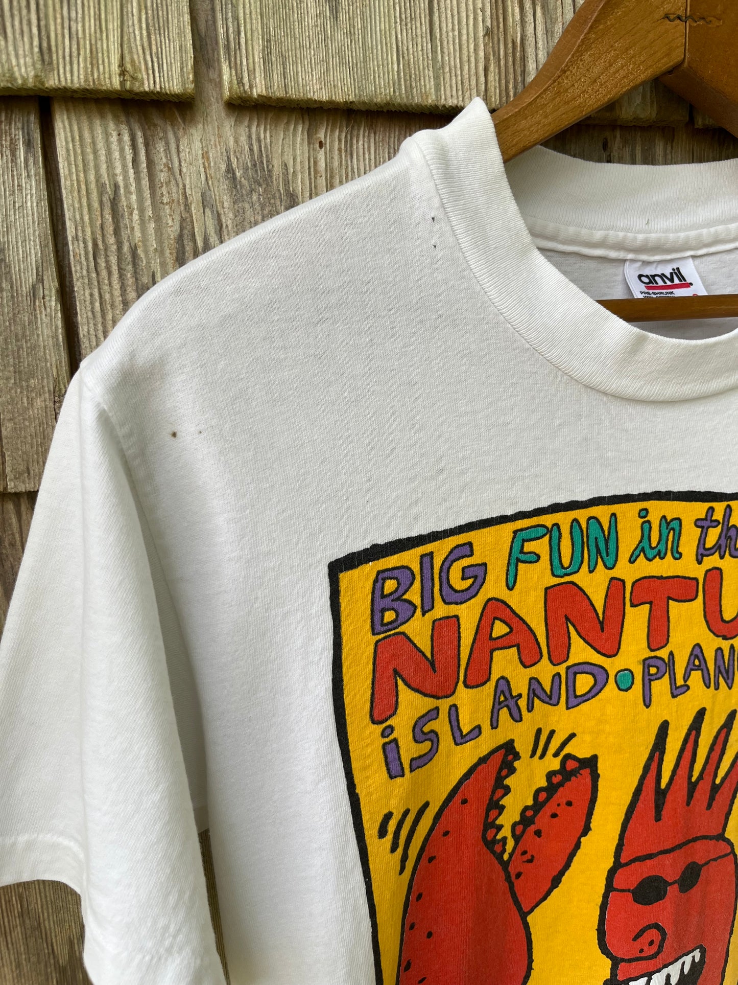 90s Nantucket Summer Big Hed Lobster T-Shirt (S)