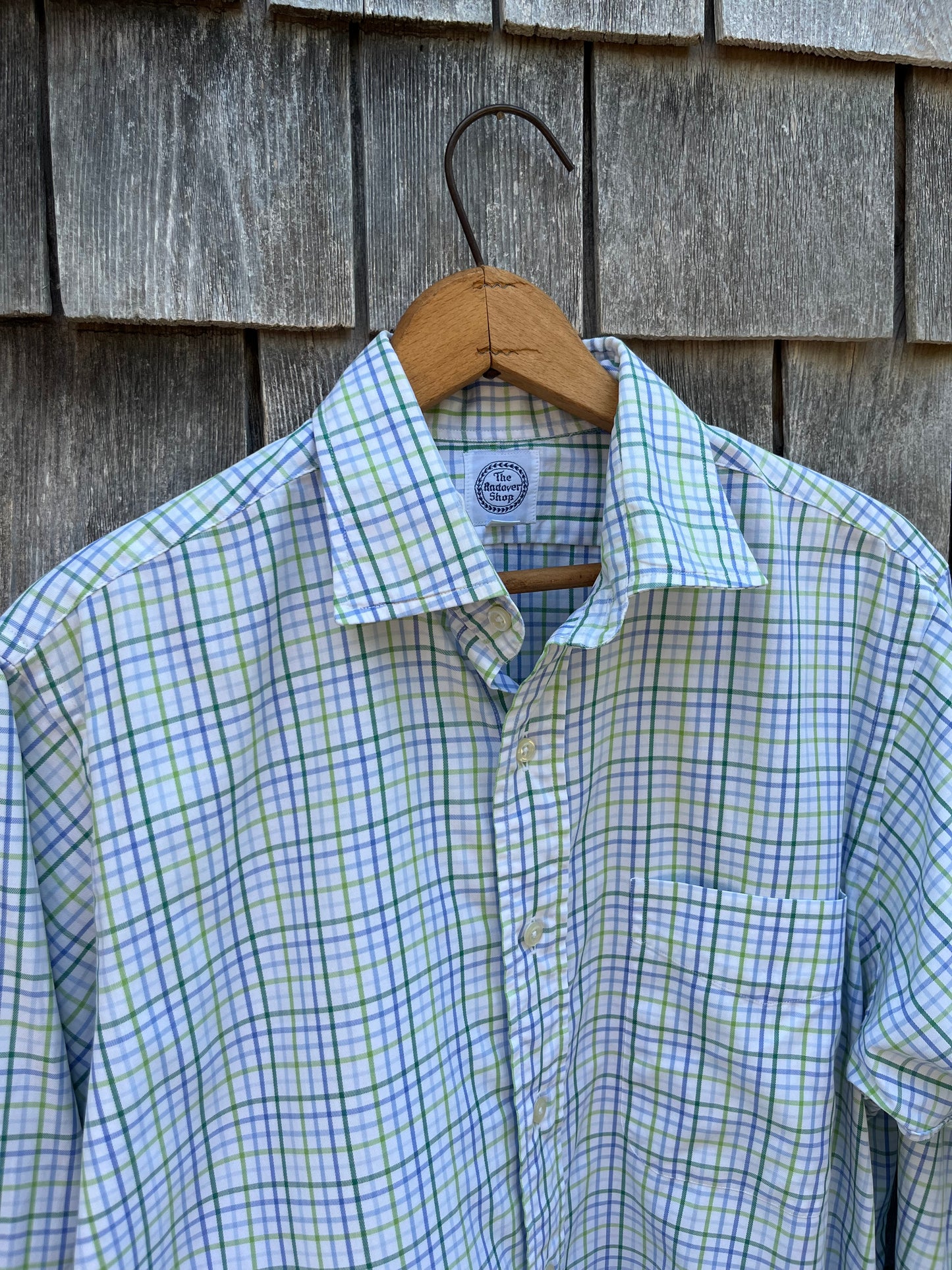 90s The Andover Shop Cotton Tattersall Button Front Shirt (15.5-4)