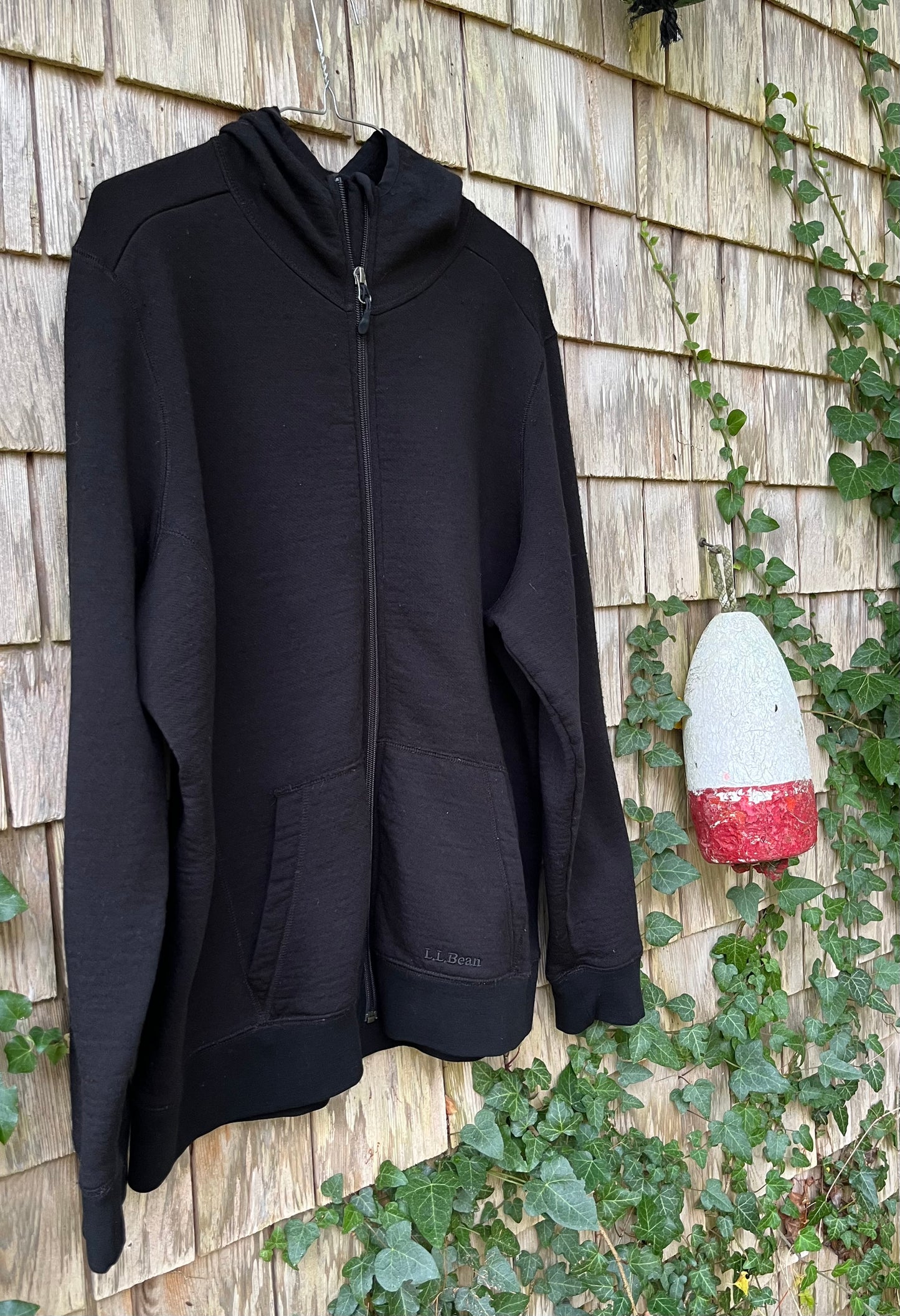 00s L.L. Bean Merino Wool Hooded Sweatshirt (XL)
