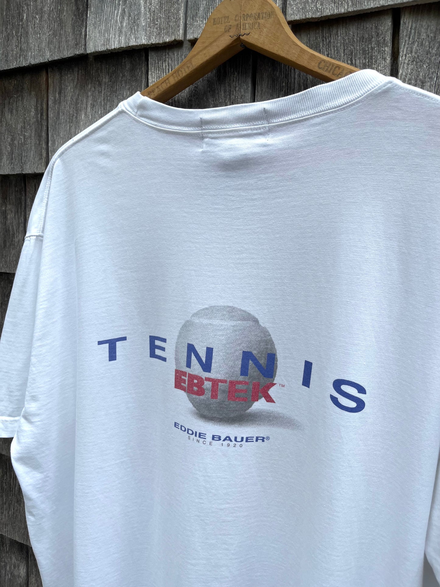 90s Eddie Bauer EBTEK Tennis T-Shirt (XXL)