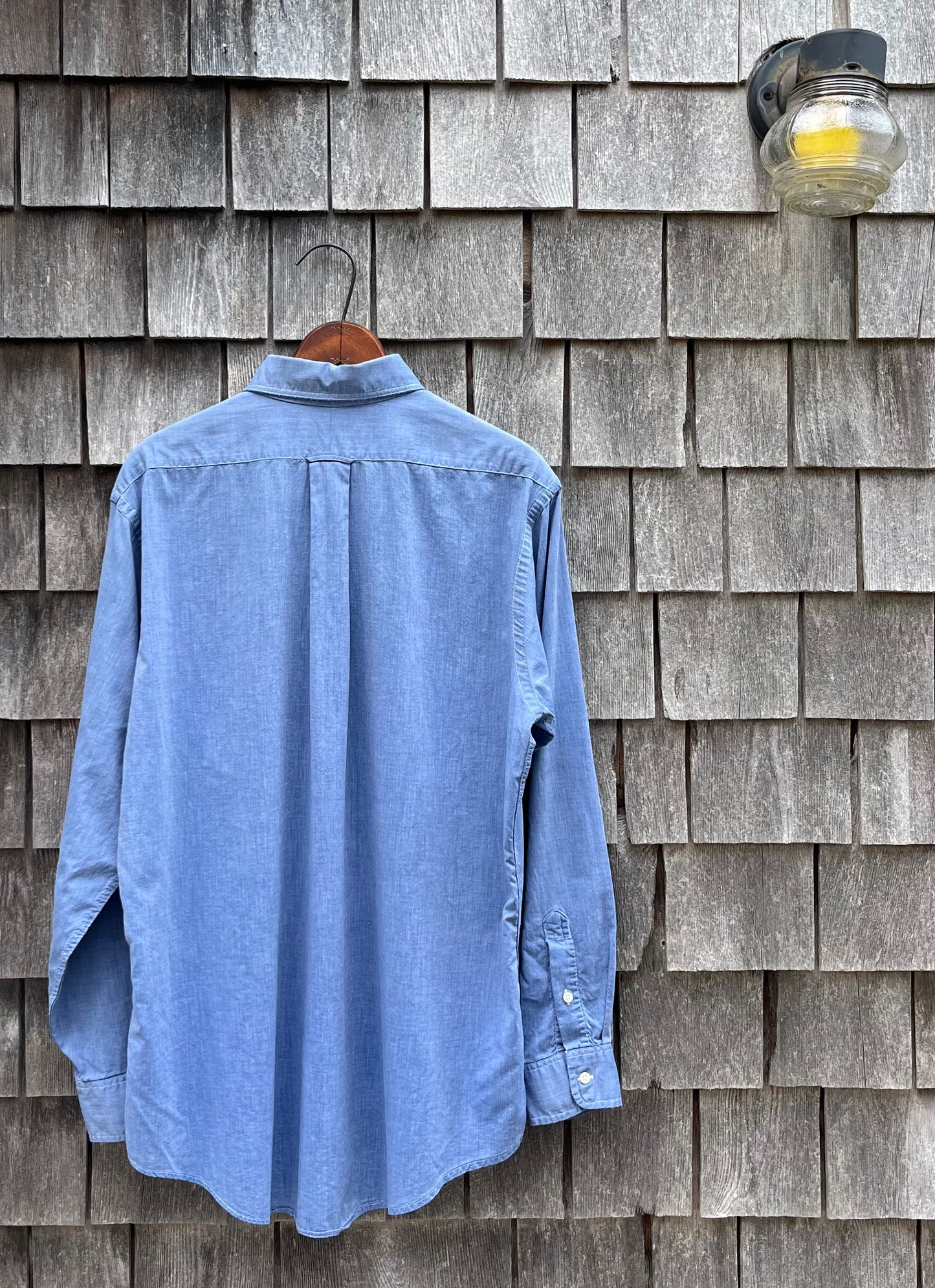 90s John Ashford Cotton Chambray Button Down Shirt (16.5-4)