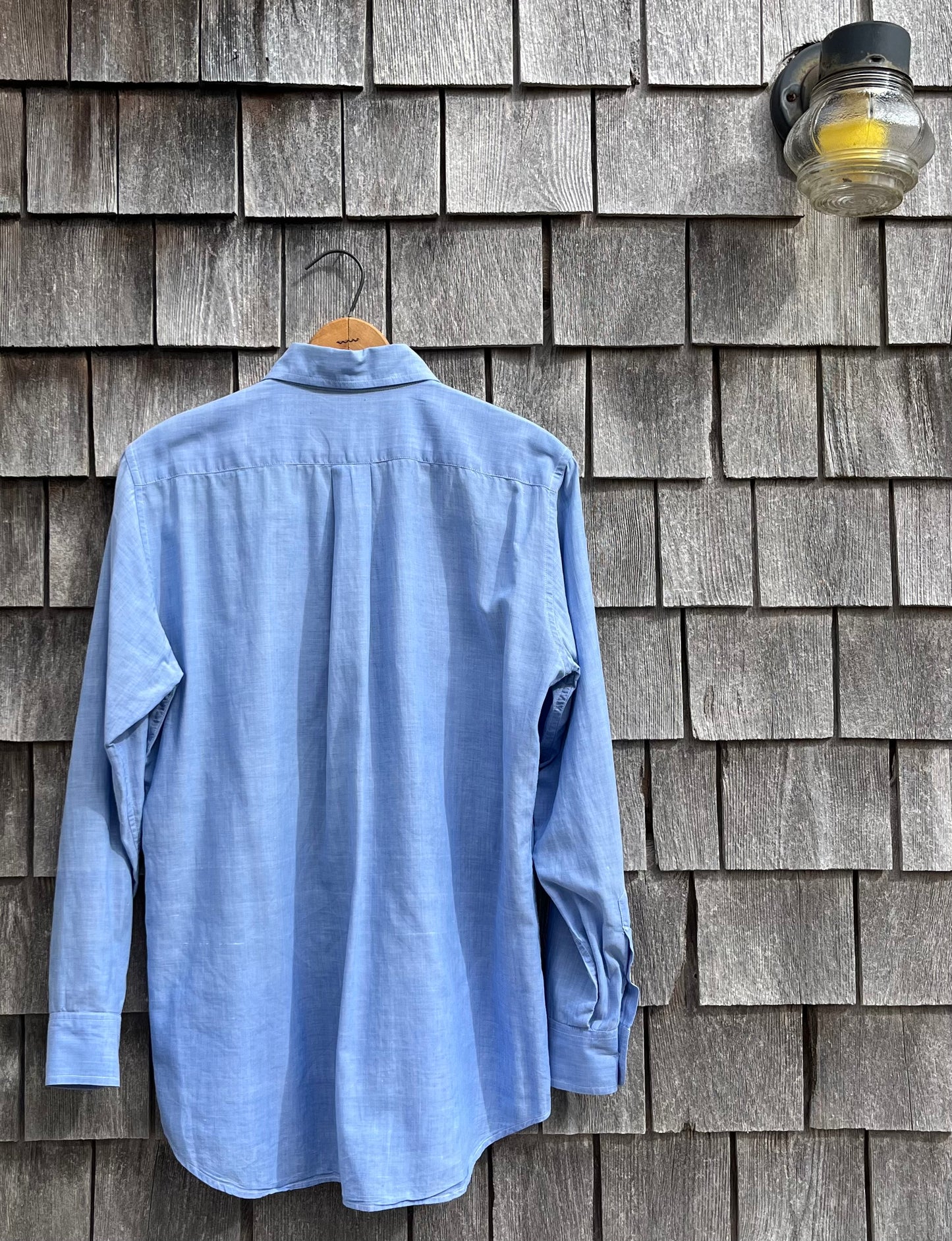 80s Pimento Cotton Madras Button Up Shirt (M)