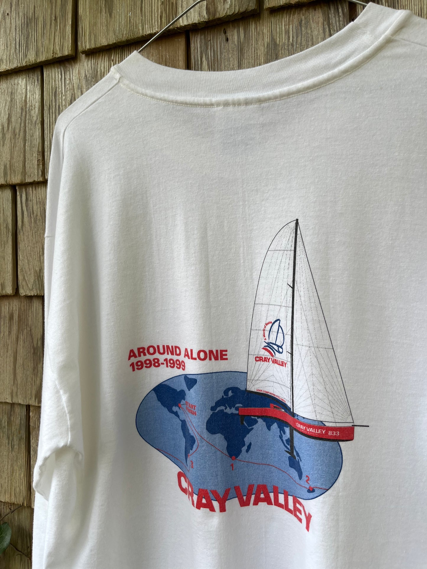 90s Cray Valley 'Around Alone' World Sailing Challenge Long Sleeve T-Shirt (L)