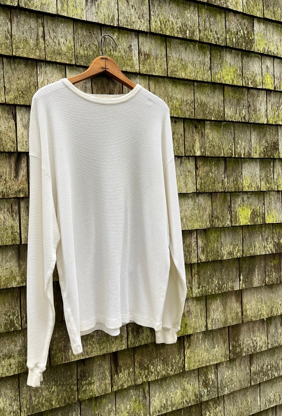 90s J.Crew Cotton Waffle Knit Thermal Shirt (L)