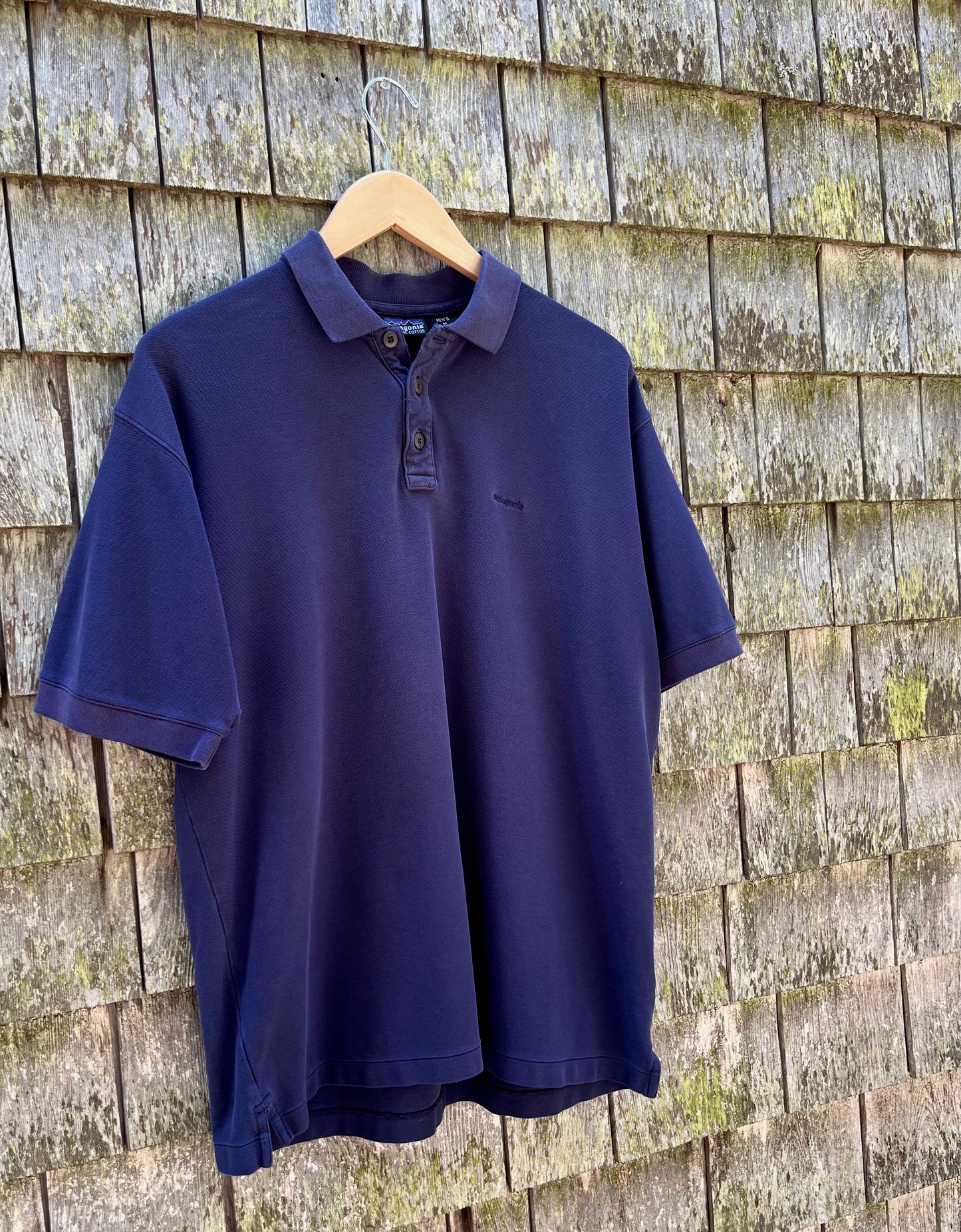 90s Patagonia Cotton Pique Polo Shirt (L)