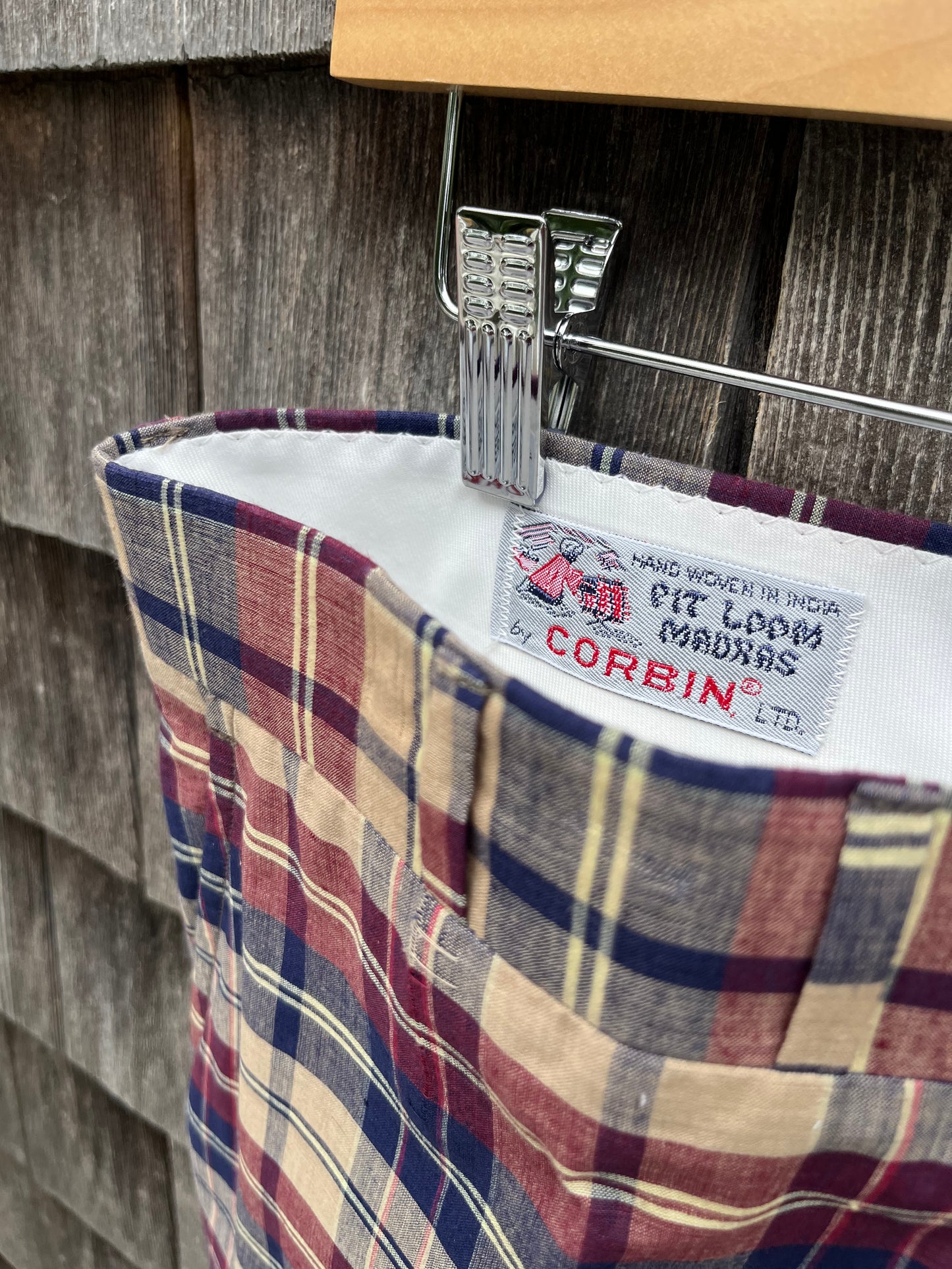 80s Corbin Plaid Madras Trousers (34/32.5”)