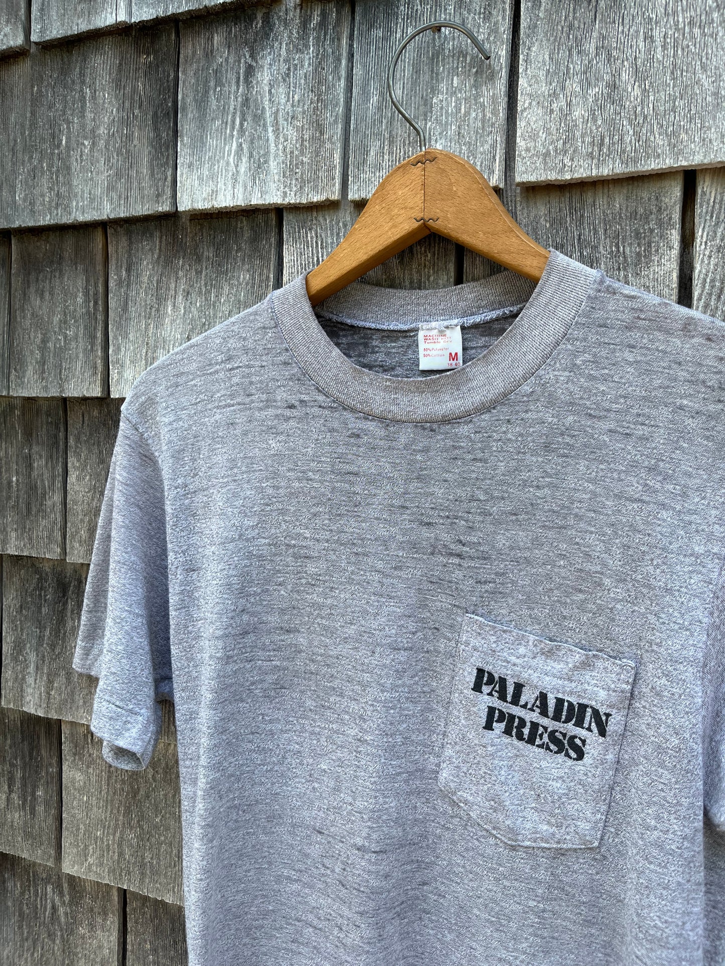 80s Paladin Press Publishing Pocket T-shirt (S)