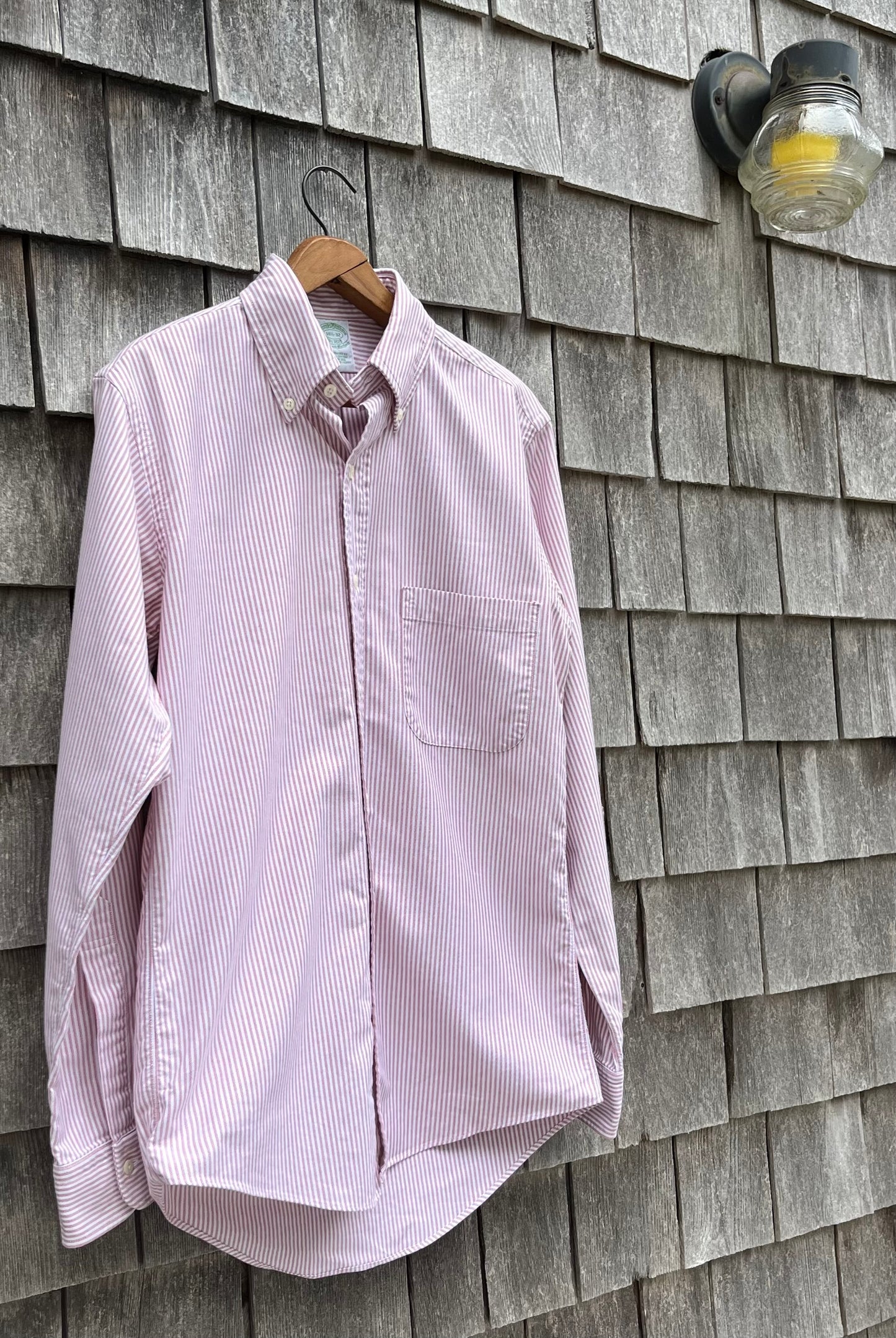 ~90s Brooks Brothers Makers University Stripe Oxford Cloth Button Down Shirt (14.5-2)