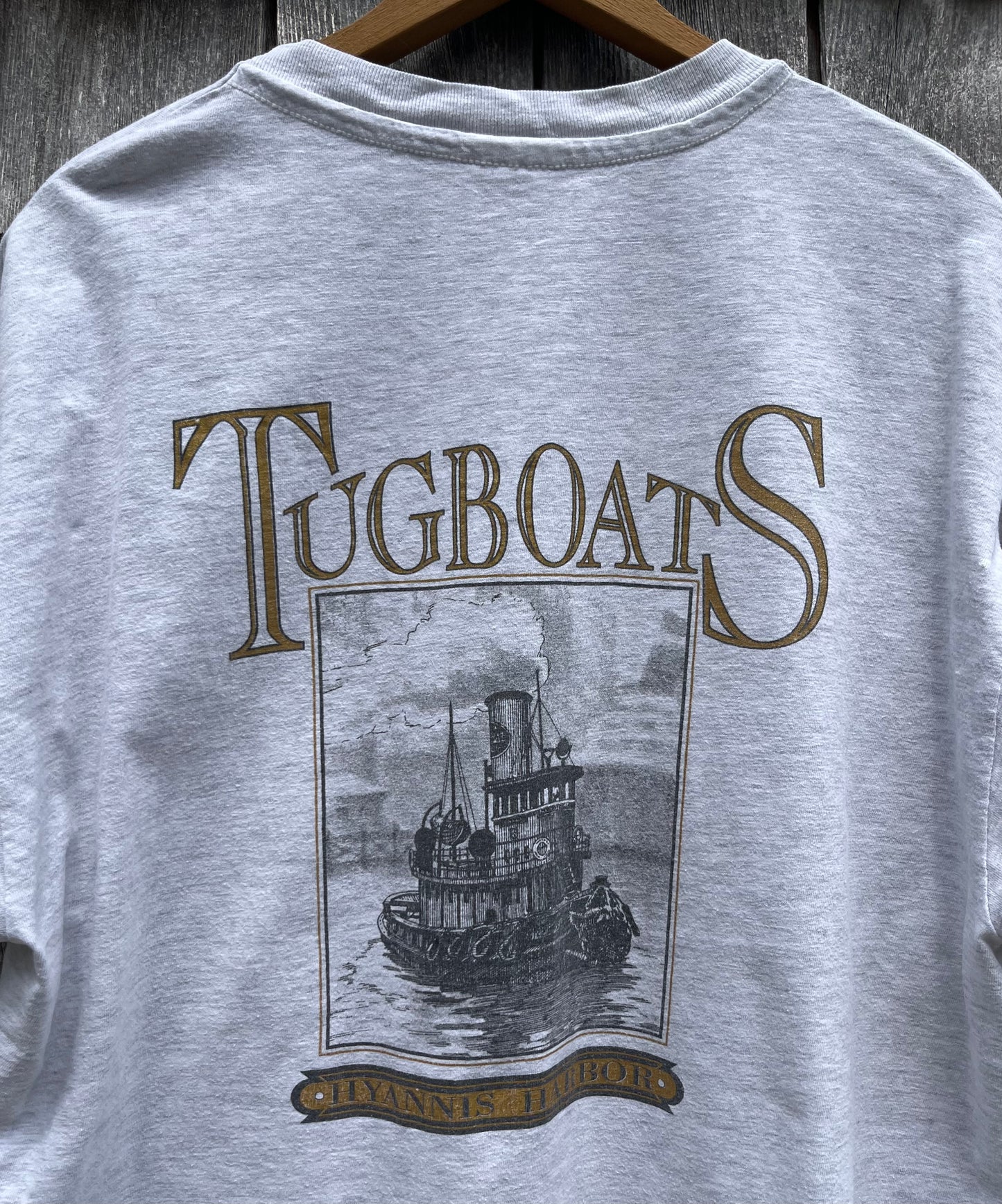 90s Tugboat’s Restaurant Hyannis Harbor T-Shirt (L/XL)