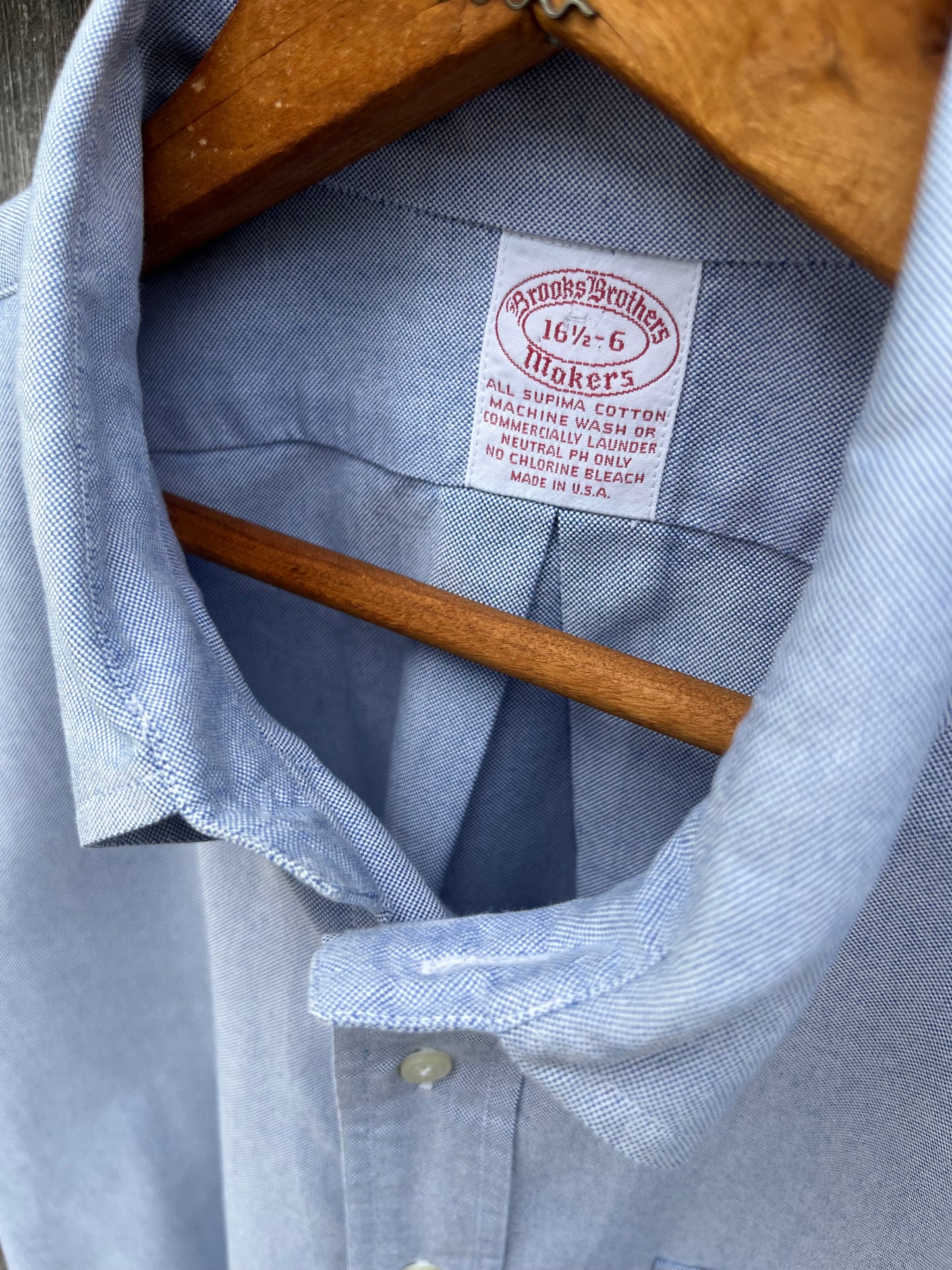90s Brooks Brothers Makers Oxford Cloth Button Down Shirt (16.5-6)