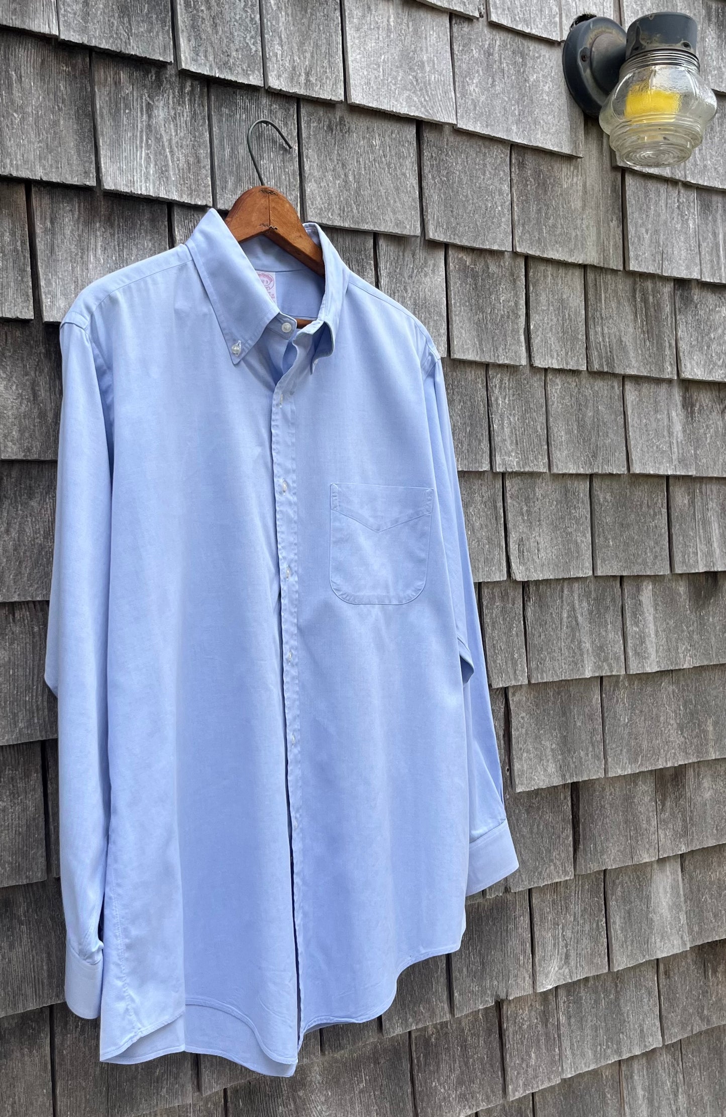 ~80s Brooks Brothers Pinpoint Oxford Cloth Button Down Shirt (16.5-3)