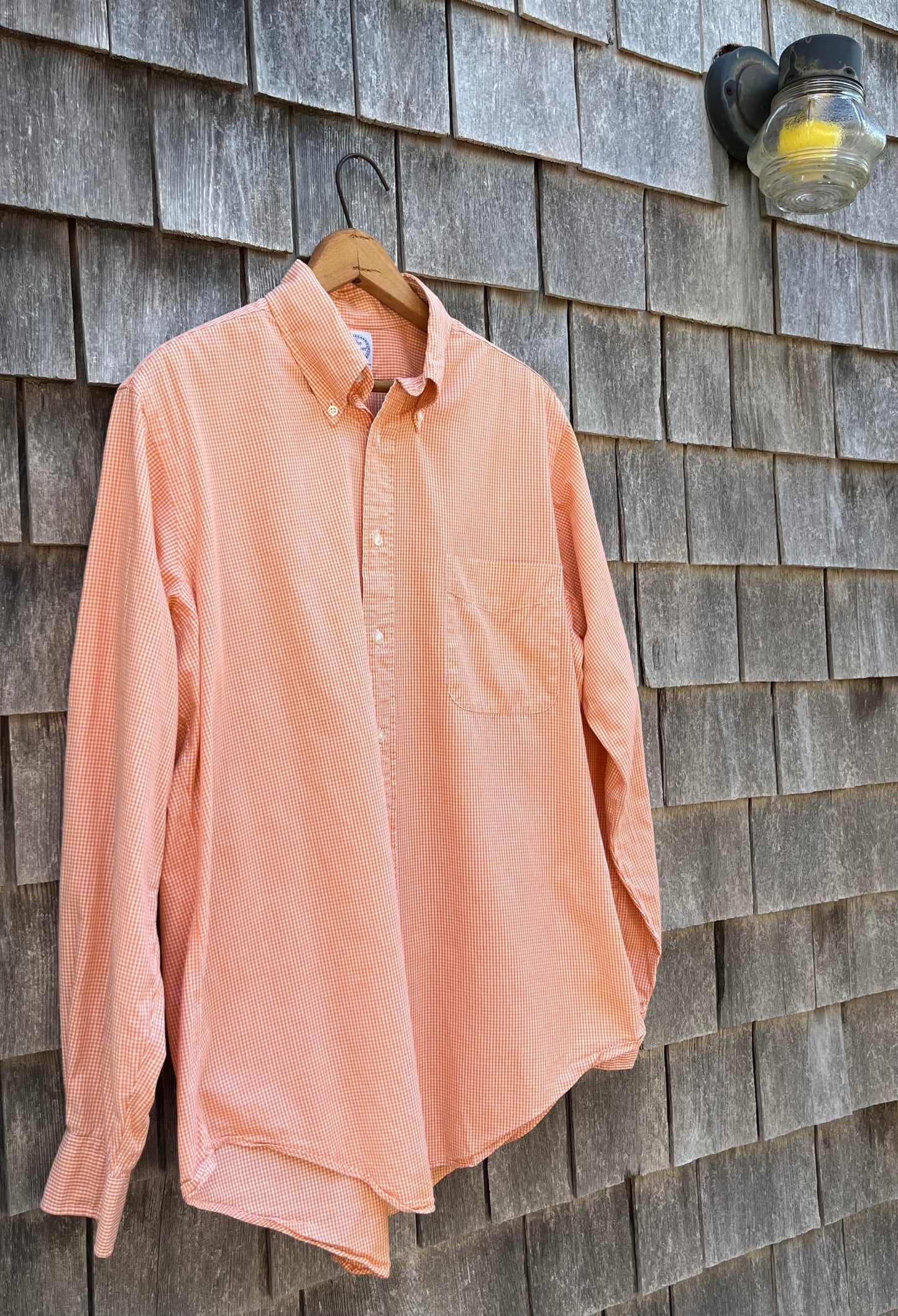 90s The Andover Shop Cotton Gingham Button Down Shirt (15.5-4)