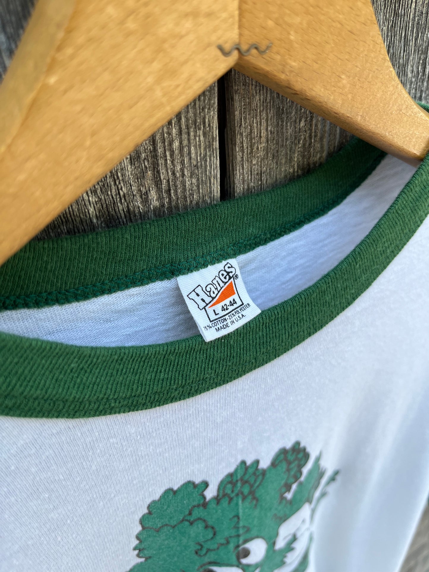 70s Arbor Green Ringer T-Shirt (M/L)