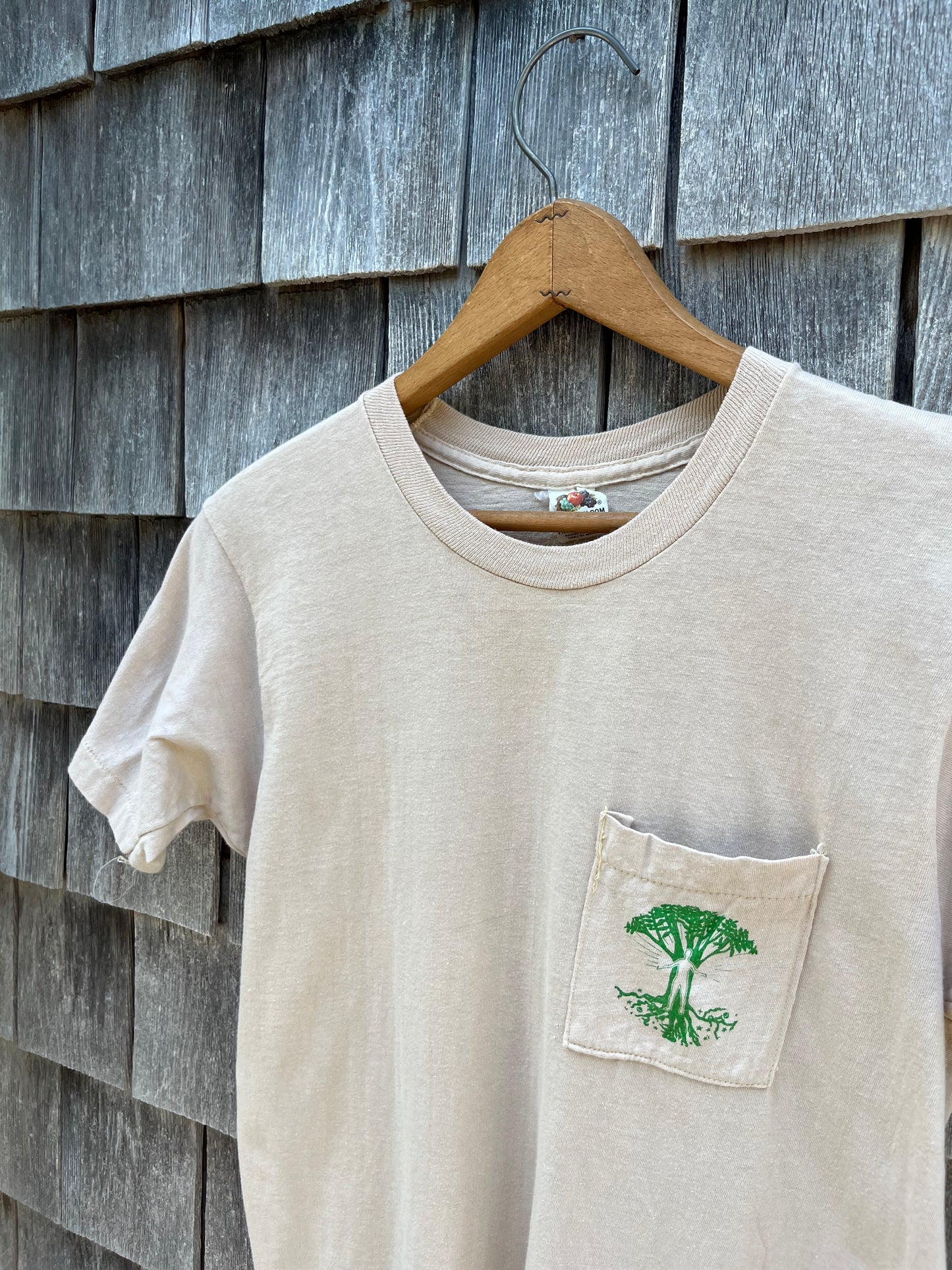 70s Growing Earth Tree Care Pocket T-Shirt (S)