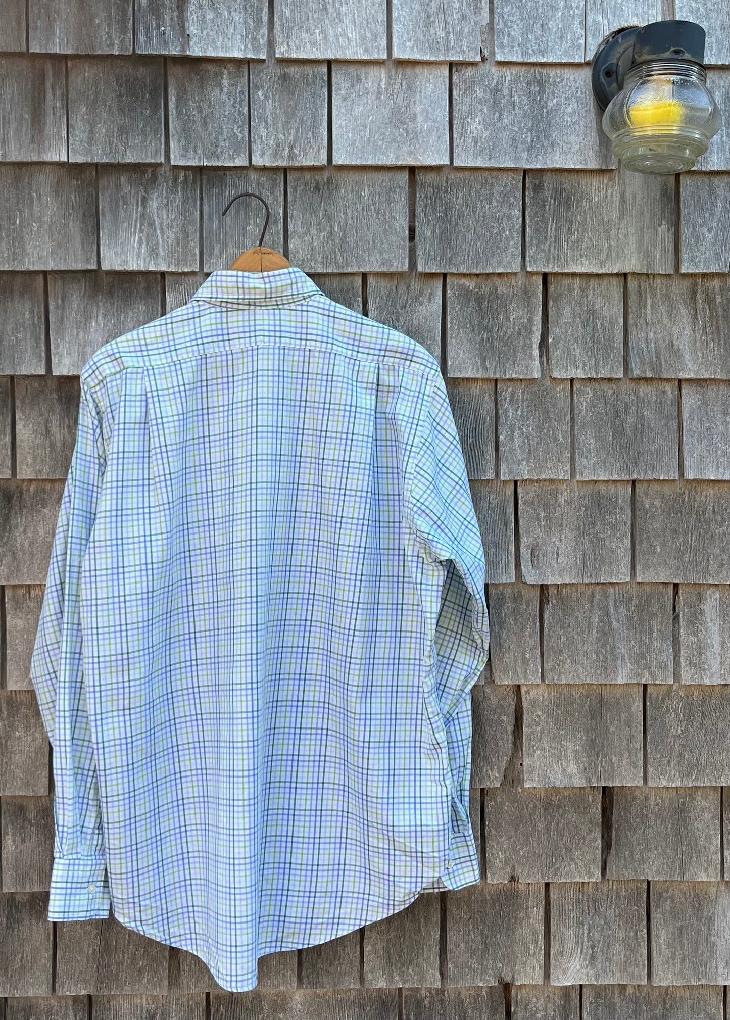 90s The Andover Shop Cotton Tattersall Button Front Shirt (15.5-4)