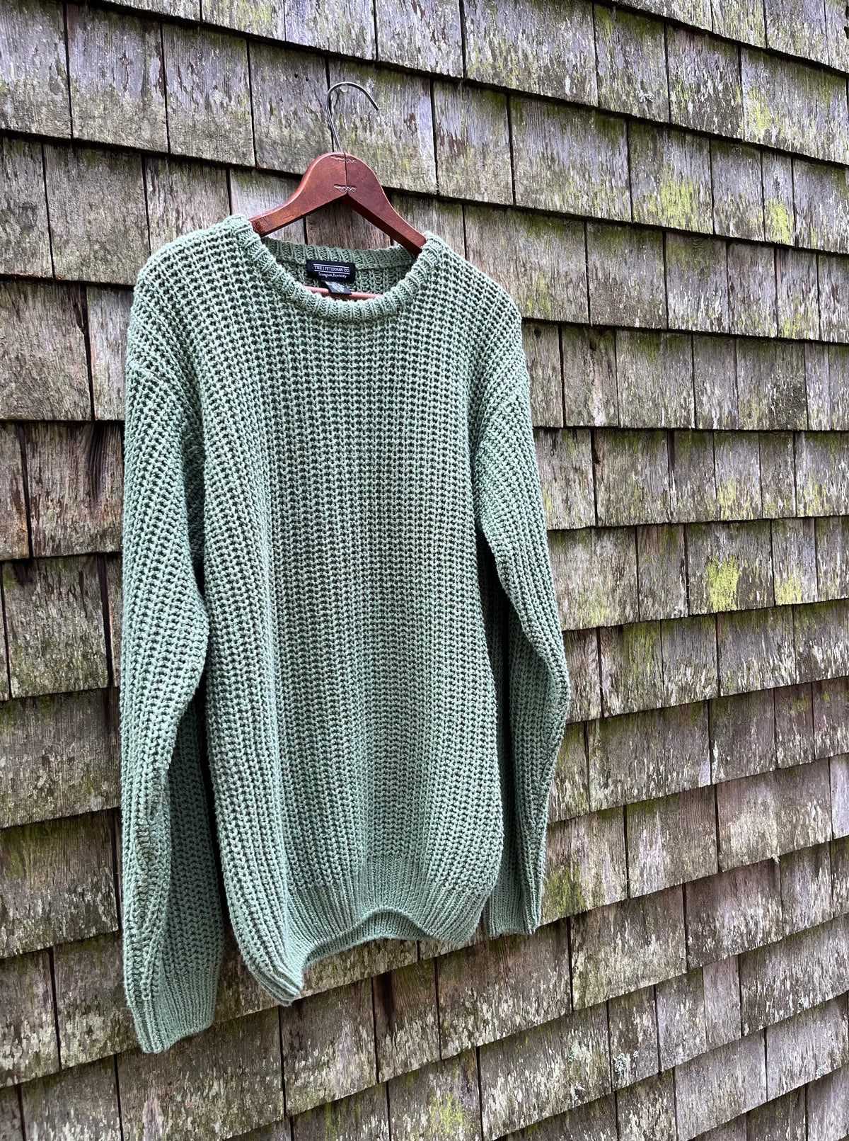 90s J. Peterman Crewneck Linen Cotton Knit Sweater (L)