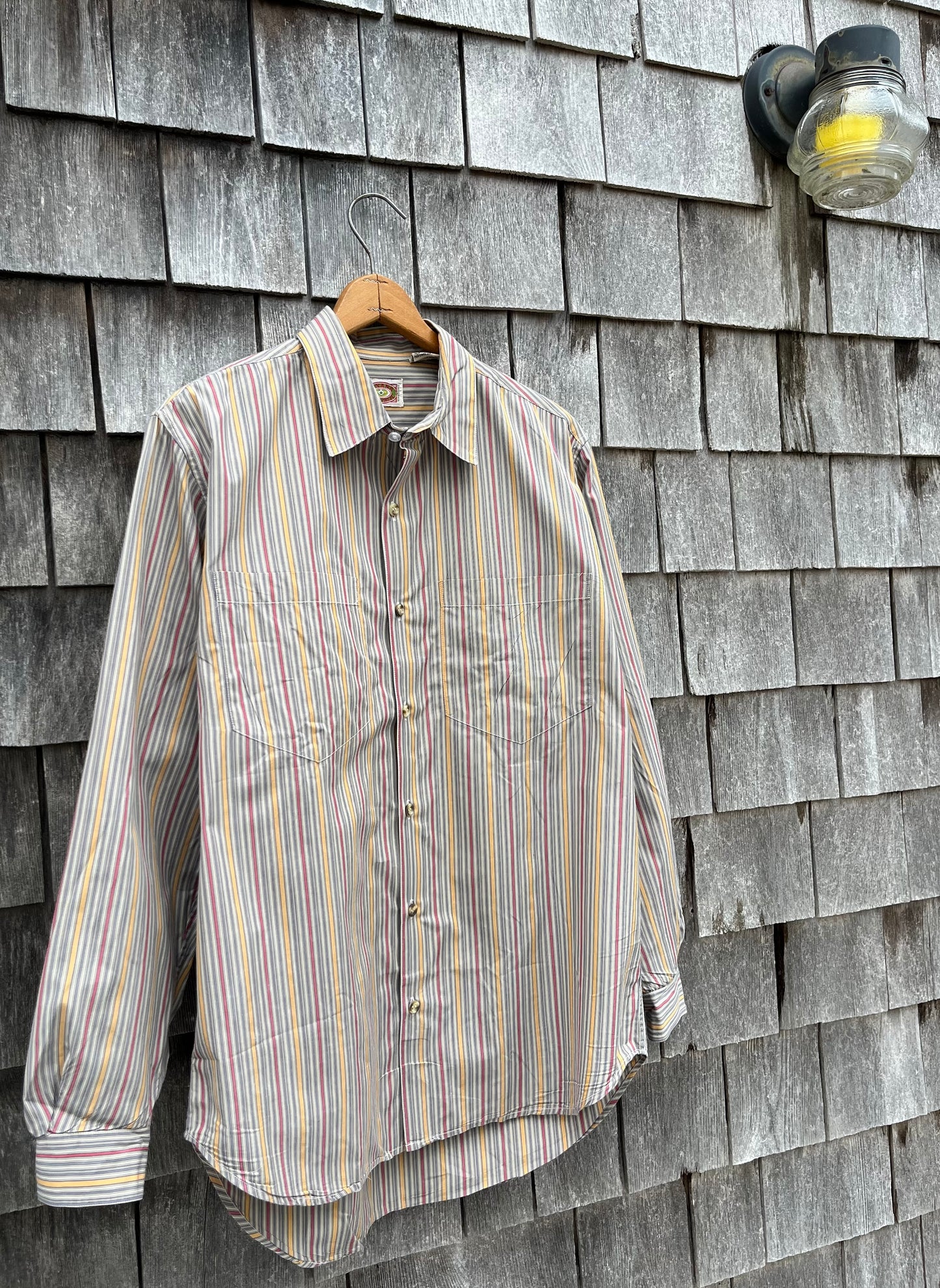 80s Banana Republic Cotton Poplin Button Up Shirt (L)