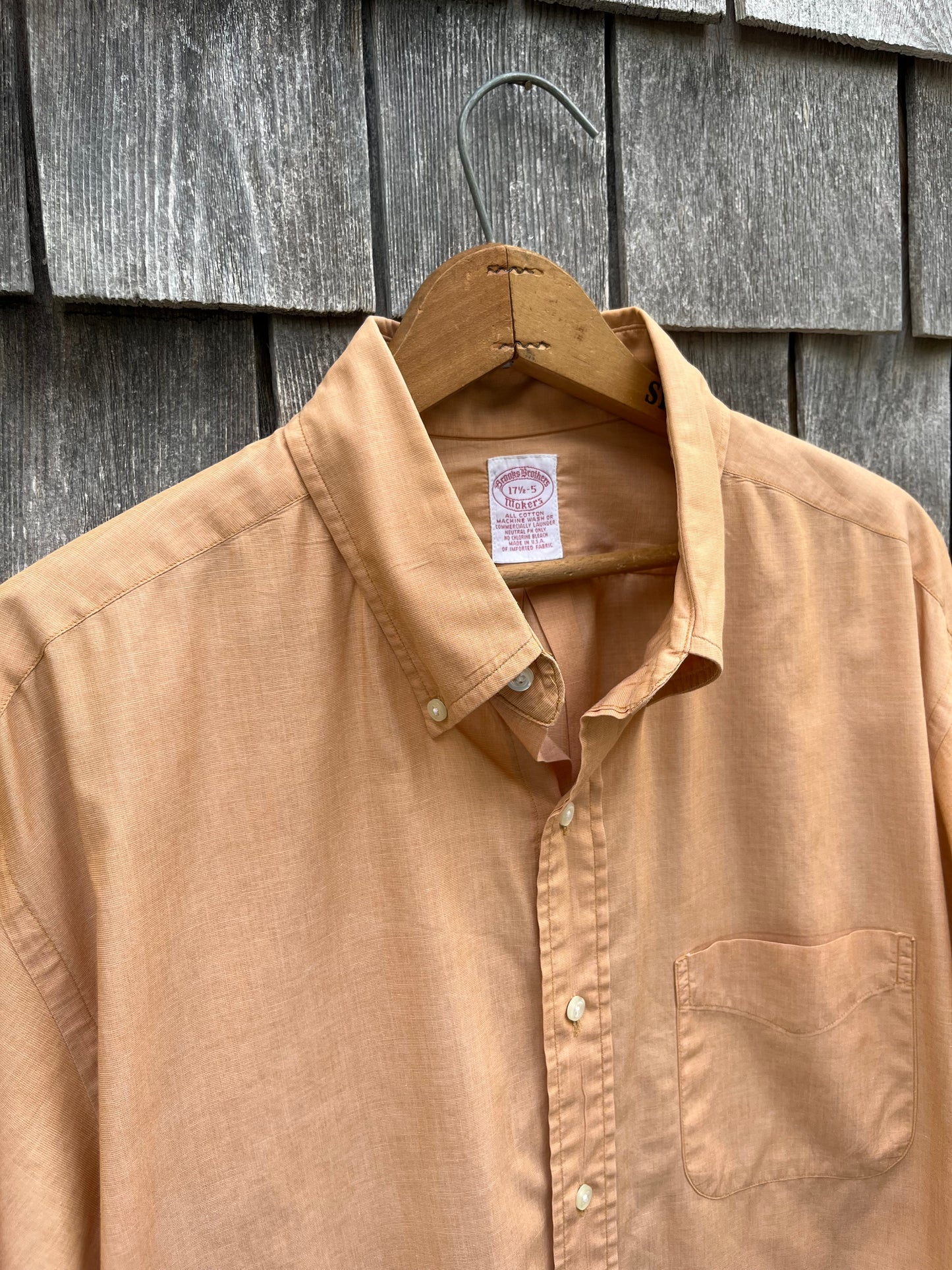 90s Brooks Brothers Makers Cotton Broadcloth Button Down Shirt (17.5-5)