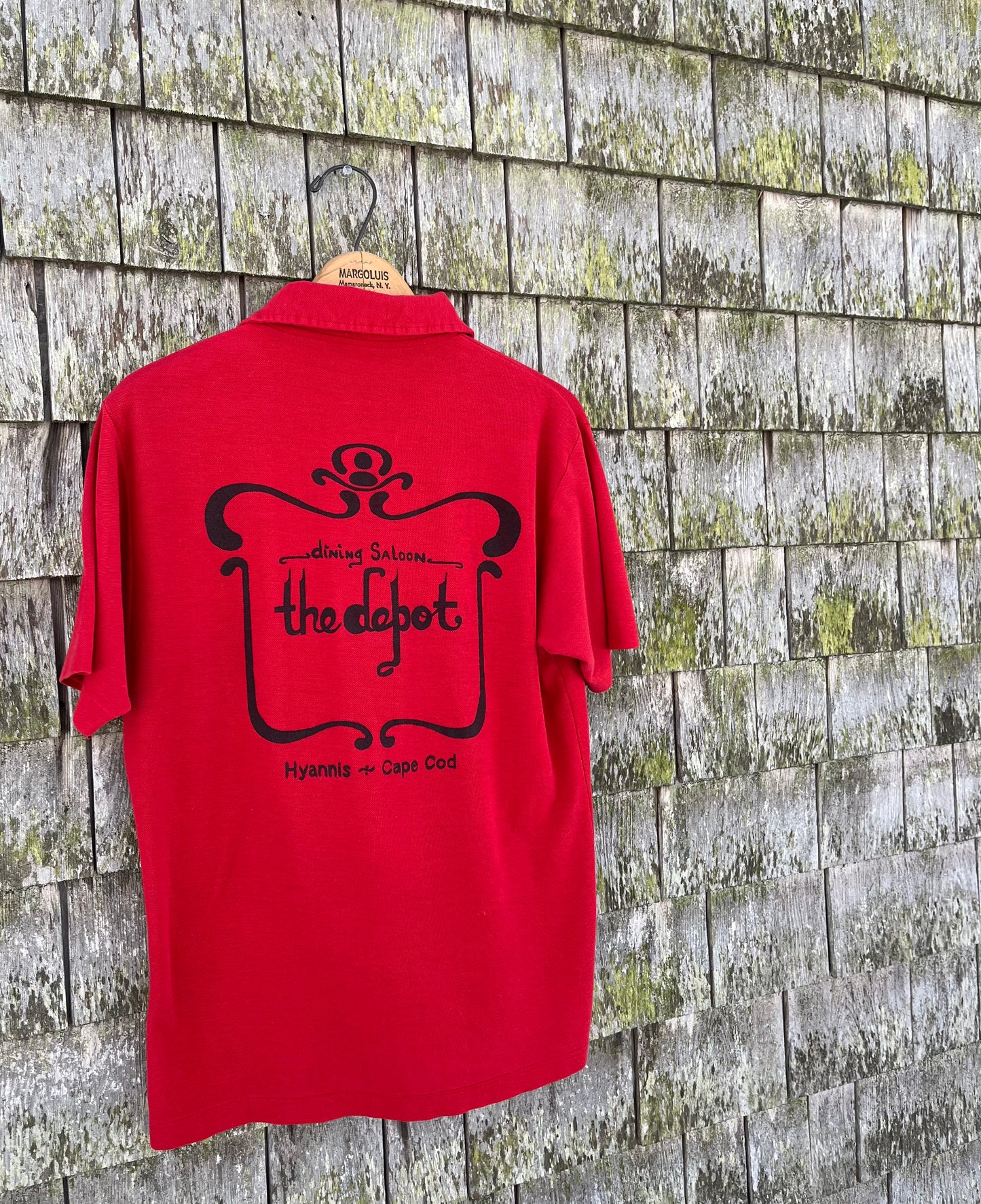 70s The Depot Dining Saloon Hyannis Polo Shirt (M)