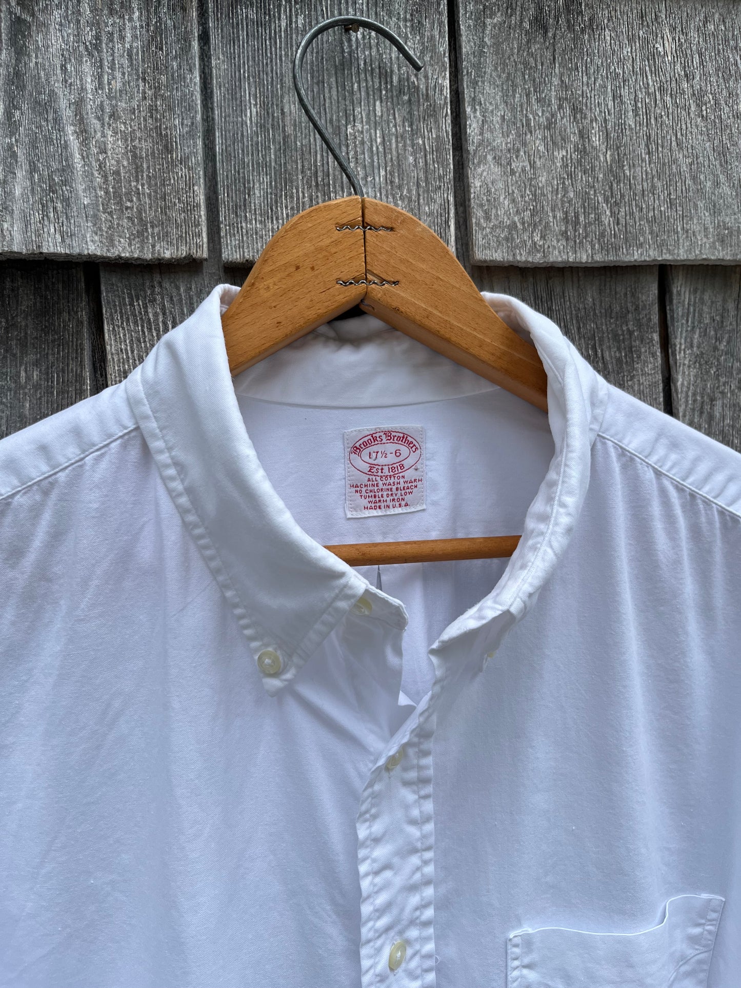 90s Brooks Brothers Makers Pinpoint Oxford Button Down Shirt (17.5-5)
